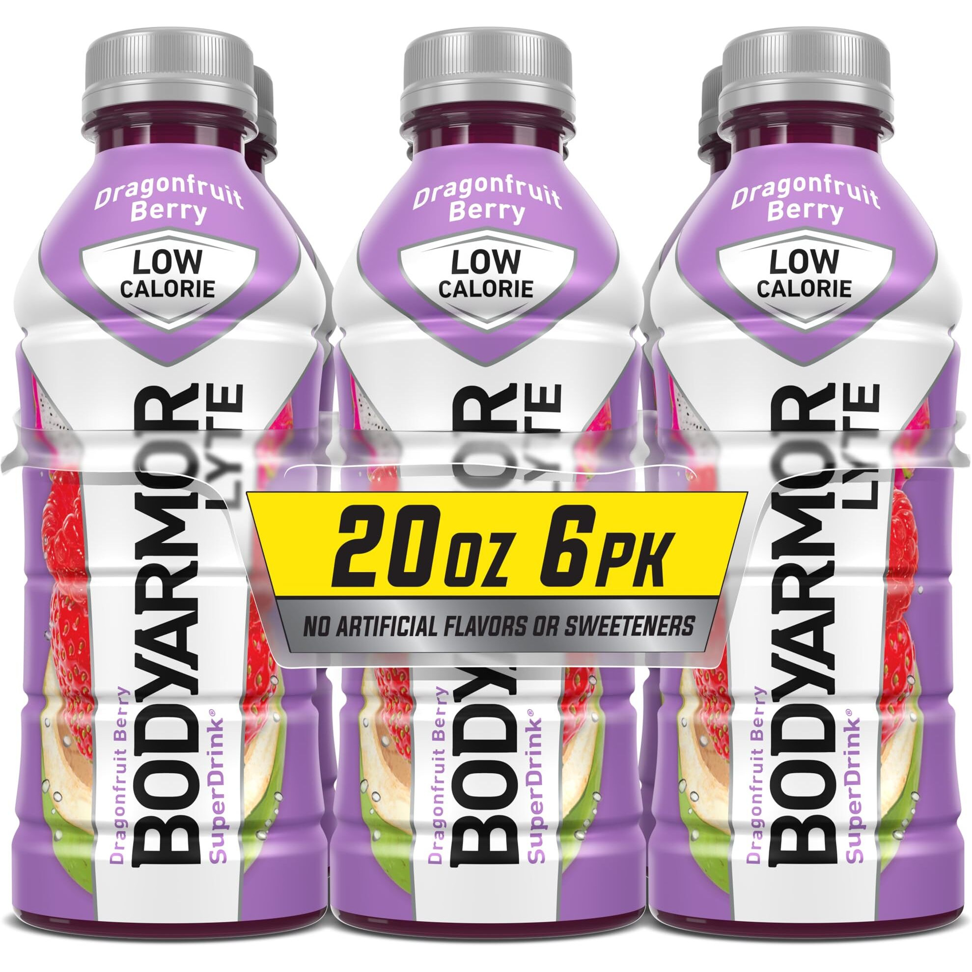 Bodyarmor Lyte Sports Drink Low-Calorie Sports Beverage, Dragonfruit Berry, Natural Flavors With Vitamins, Potassium-Packed Electrolytes, Perfect For Athletes, 20 Fl Oz (Pack Of 6)