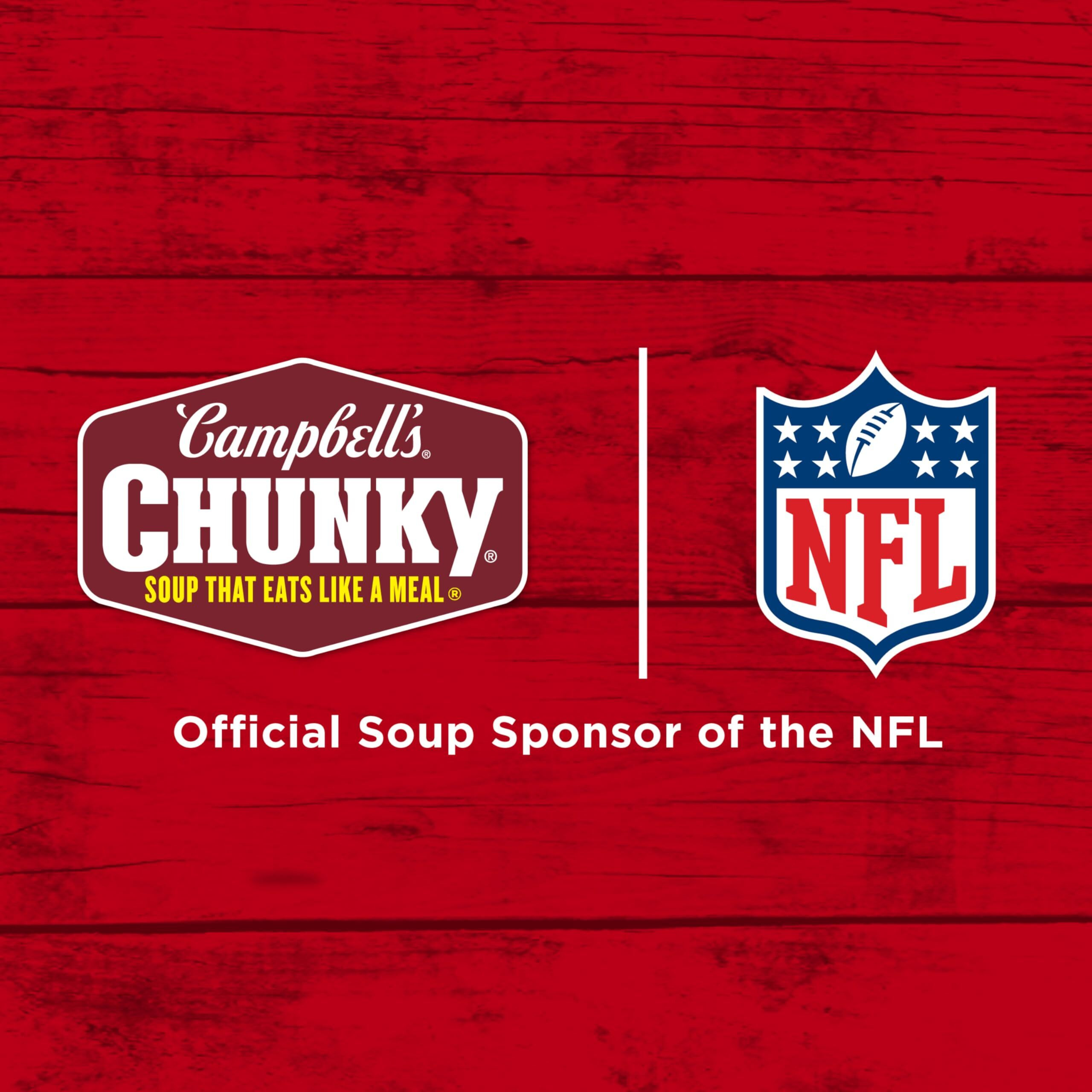 Campbells Chunky Soup, Sirloin Burger With Country Vegetable Beef Soup, 18.8 Oz Can (Case Of 12)