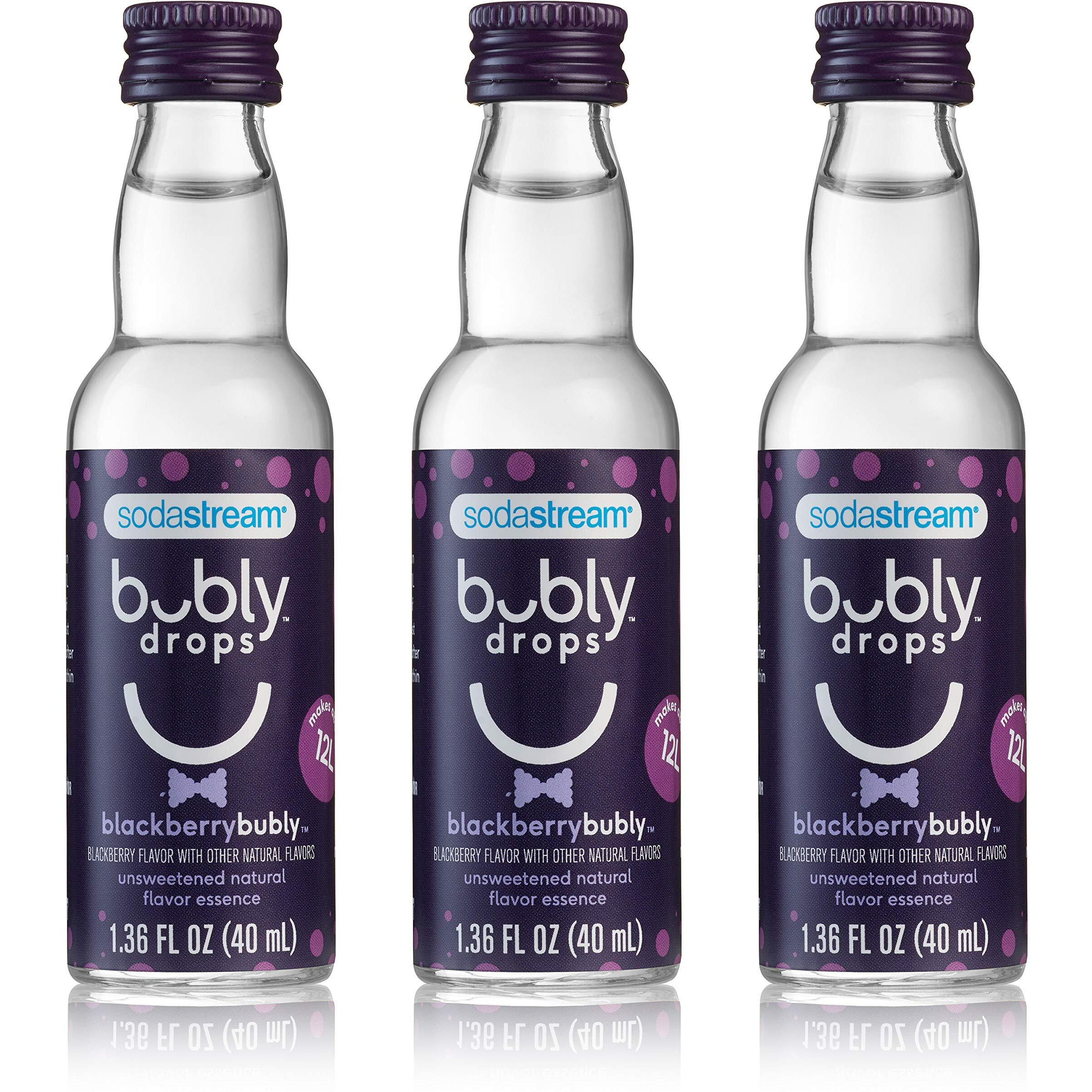 Sodastream Bubly Drops, Blackberry, 1.36Oz (Pack Of 3)