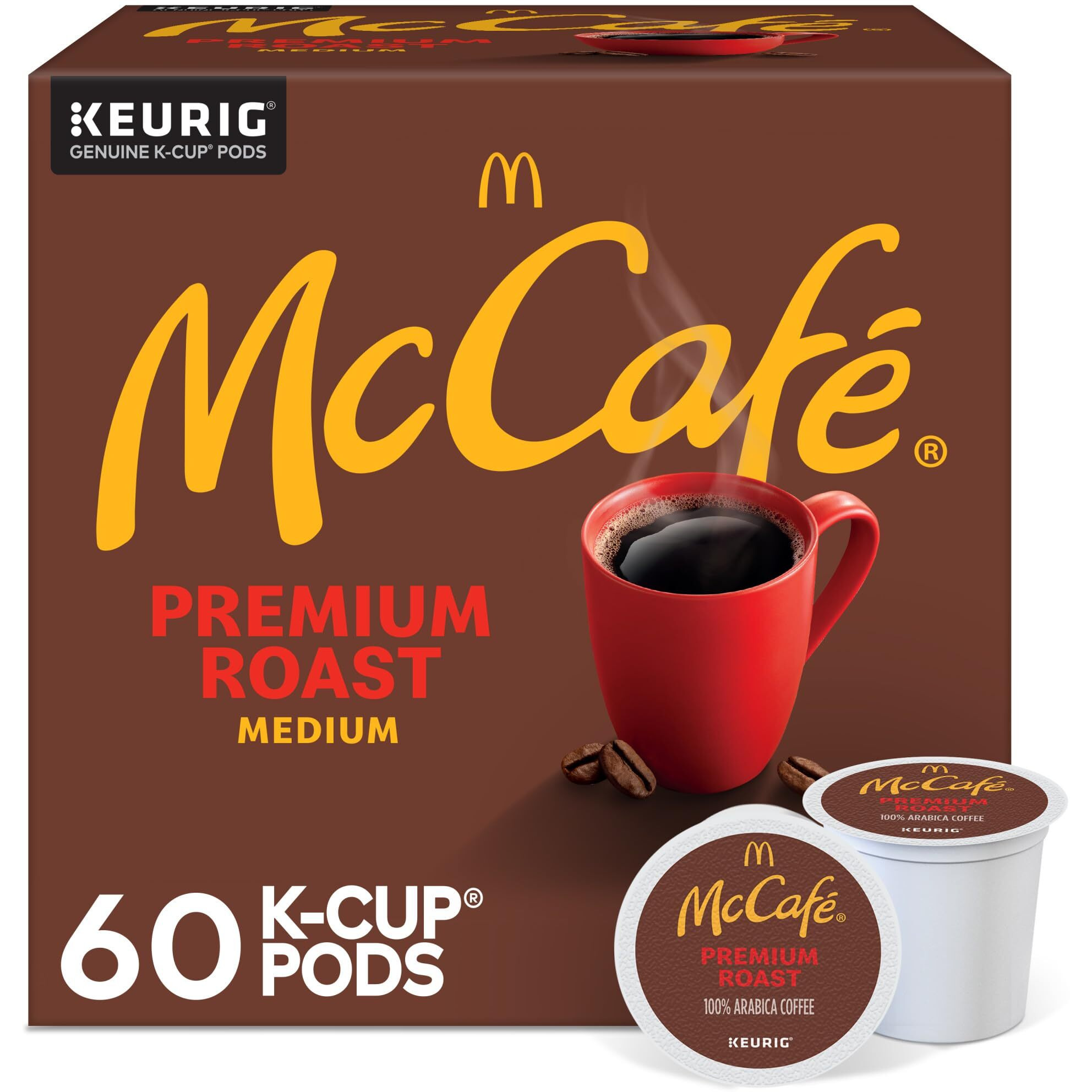 Mccafe Premium Roast Coffee, Keurig Single Serve K-Cup Pods, Medium Roast, 60 Count, (6 Packs Of 10)