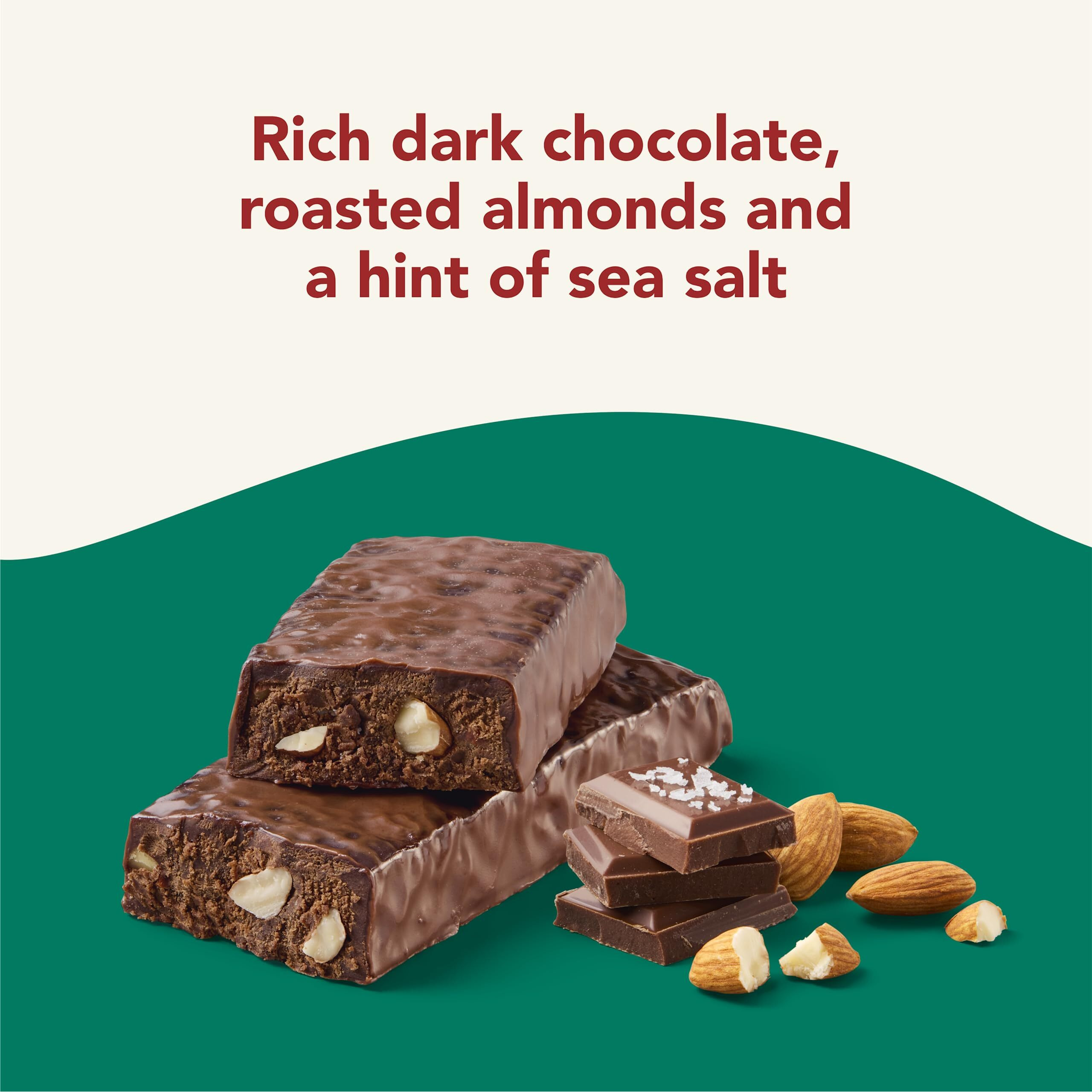 Think Vegan/Plant Based High Protein Bars - Sea Salt Almond Chocolate, 13G Protein, 5G Sugar, No Artificial Sweeteners, Non Gmo Project Verified, 10 Count (Packaging May Vary)
