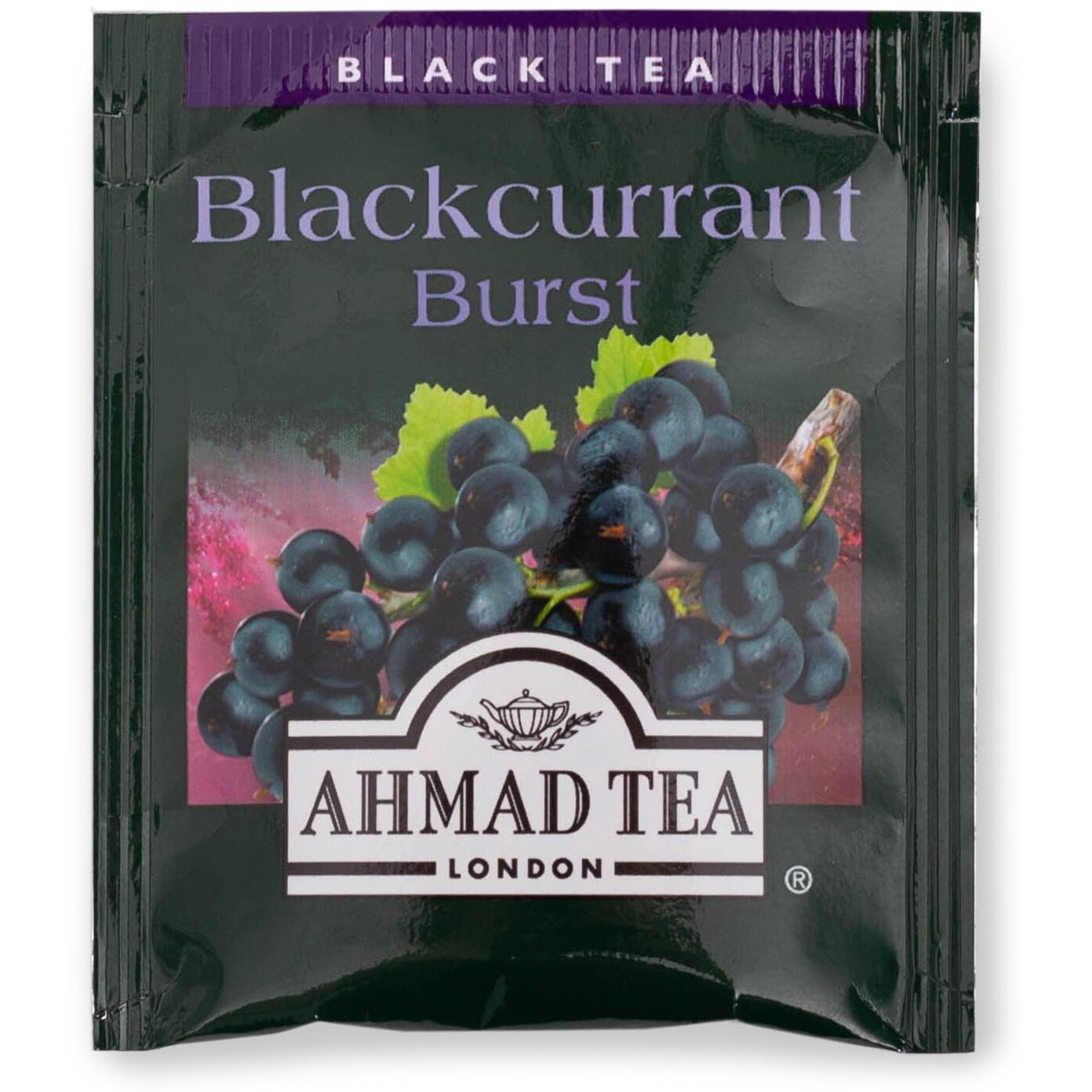 Ahmad Tea Black Tea, Blackcurrant Burst Teabags, 20 Ct (Pack Of 6) - Caffeinated & Sugar-Free