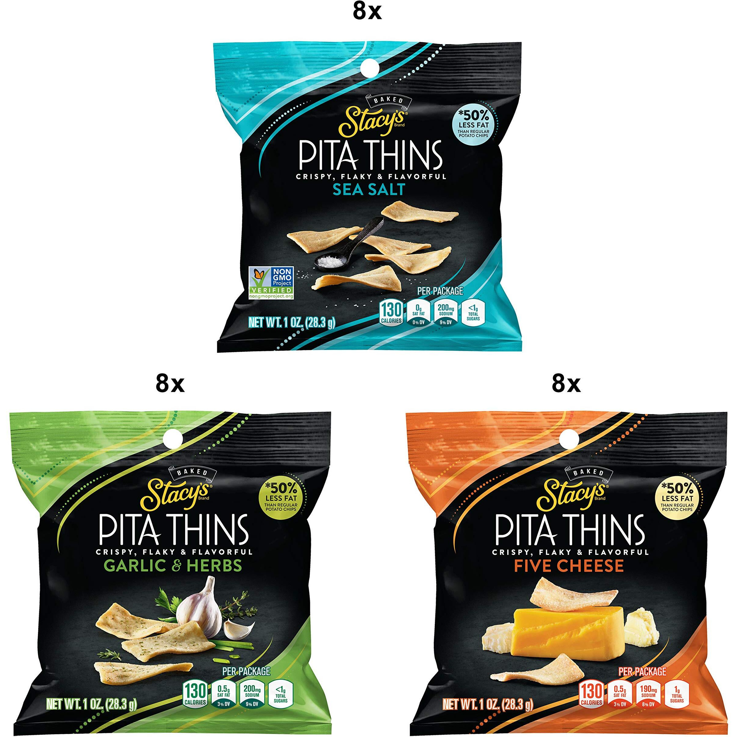 Stacy's Flavored Pita Chips, 1 Ounce (Pack Of 24)