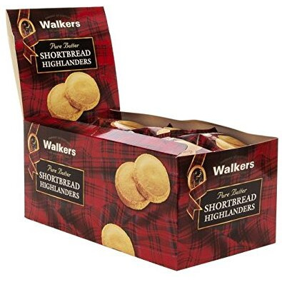 Walker's Shortbread Highlanders, All-Butter Shortbread Cookies, Snack Pack, 1.4 Oz (Pack Of 18)