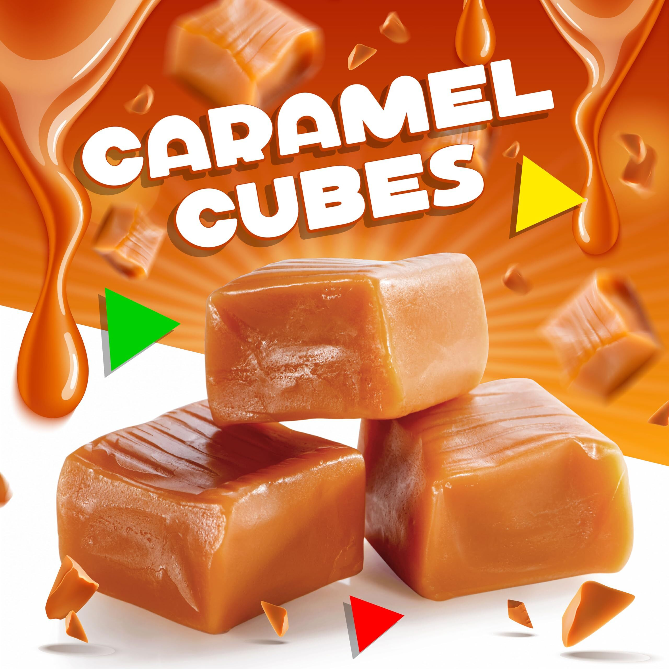 Kraft Caramel Cubes Candy, Individually Wrapped Classic Chews (2 Pound Bag - Approx. 130 Count)