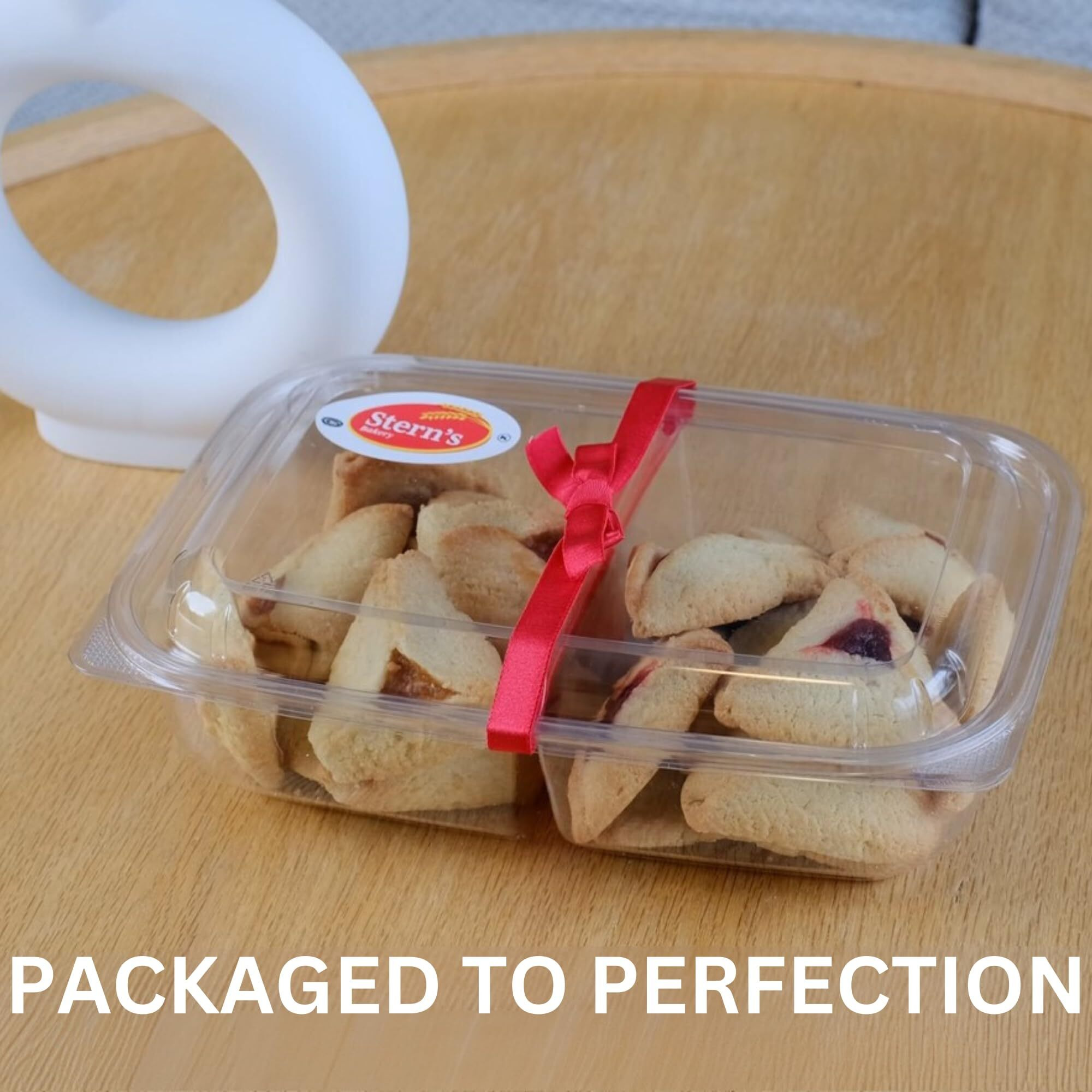 Hamentaschen Cookies Filled With Raspberry And Apricot Filling | Gourmet Cookie Gifts | Mishloach Manot | Purim Gift Idea For Him & Her | Kosher Hamentaschen Cookies | 22 Oz Sterns Bakery