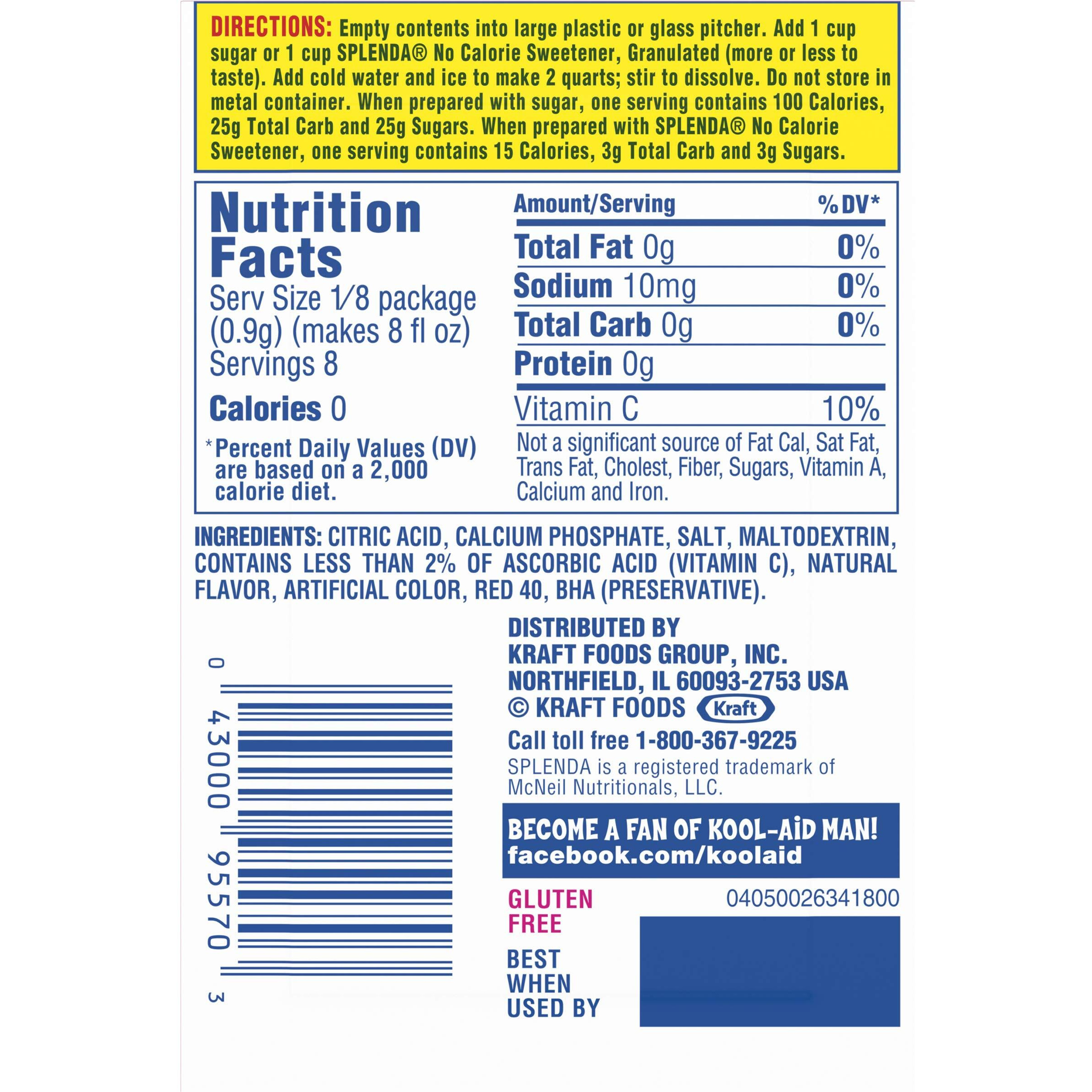Kool-Aid Pink Lemonade Flavored Unsweetened Caffeine Free Powdered Drink Mix (96 Packets)