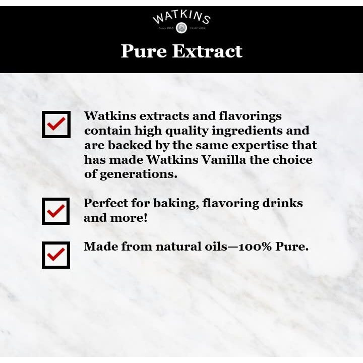 Watkins Organic Pure Lemon Extract, 2 Oz., 12Count
