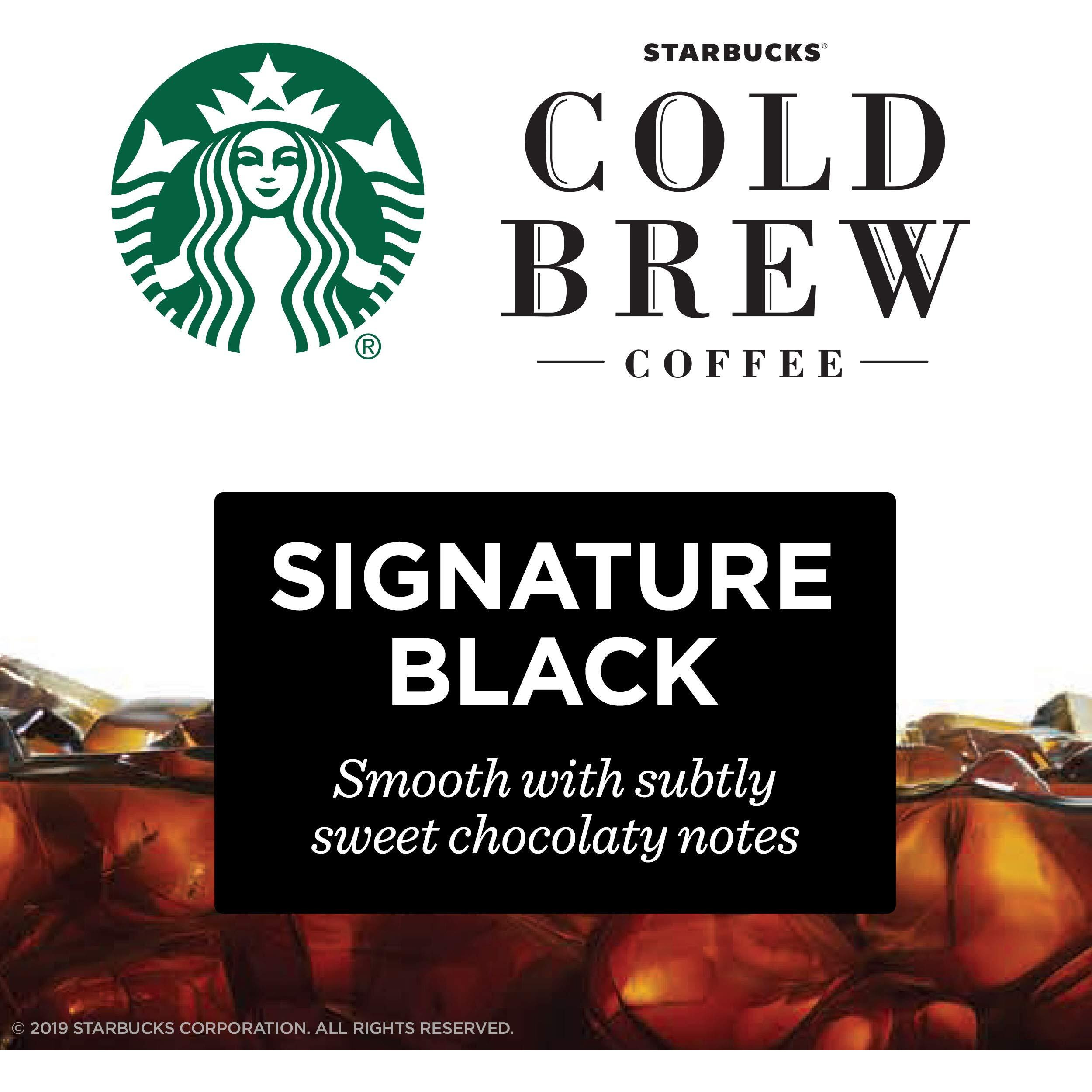 Starbucks Cold Brew Coffee Concentrate, Signature Black, 100% Arabica, Multi-Serve Bottle (32 Fl Oz)