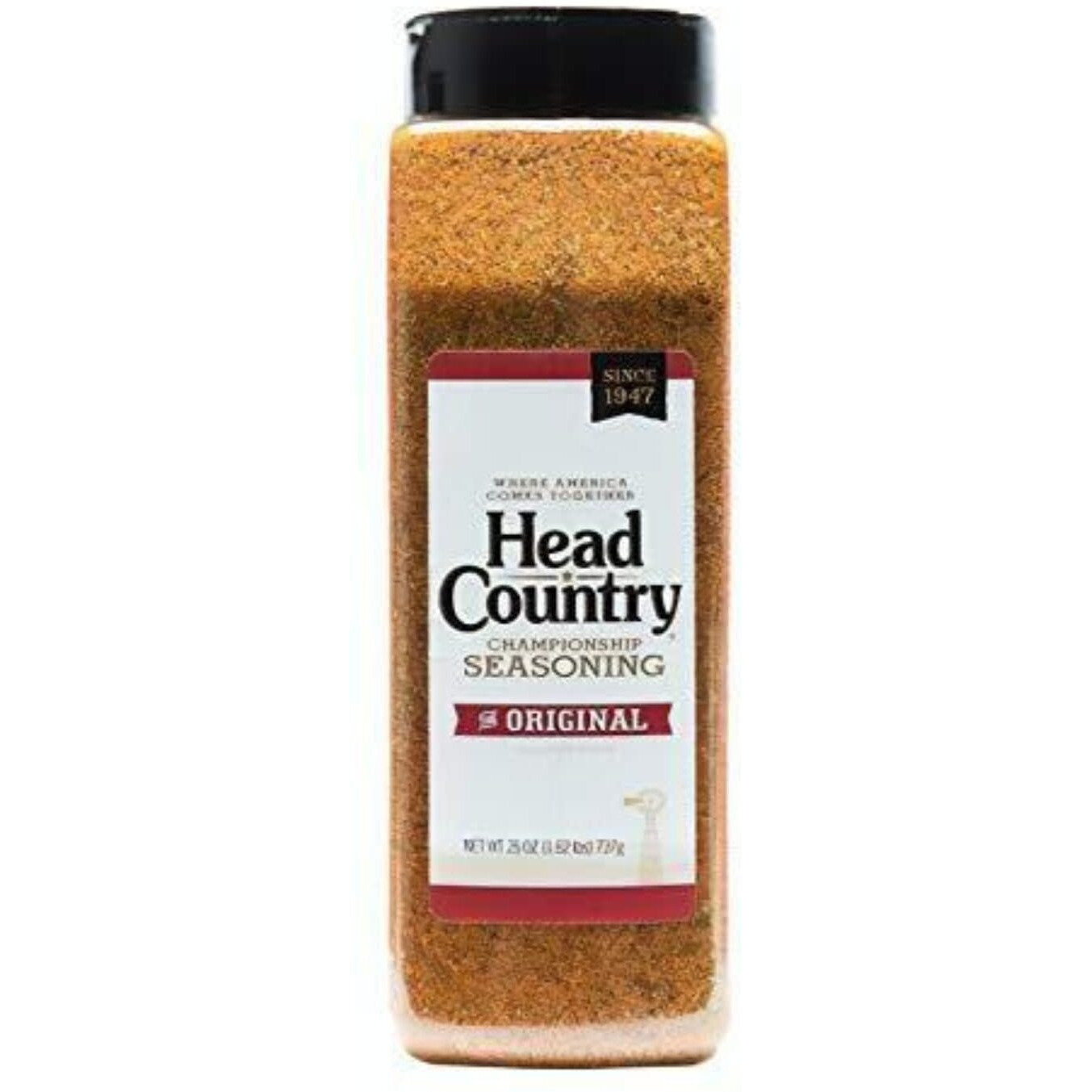 Head Country Bar-B-Q Championship Seasoning, Original | Gluten Free, Msg Free Barbecue Seasoning | Bold & Herbal Dry Spice Rub To Boost The Flavor Of All Your Bbq Favorites | 26 Ounce, Pack Of 1