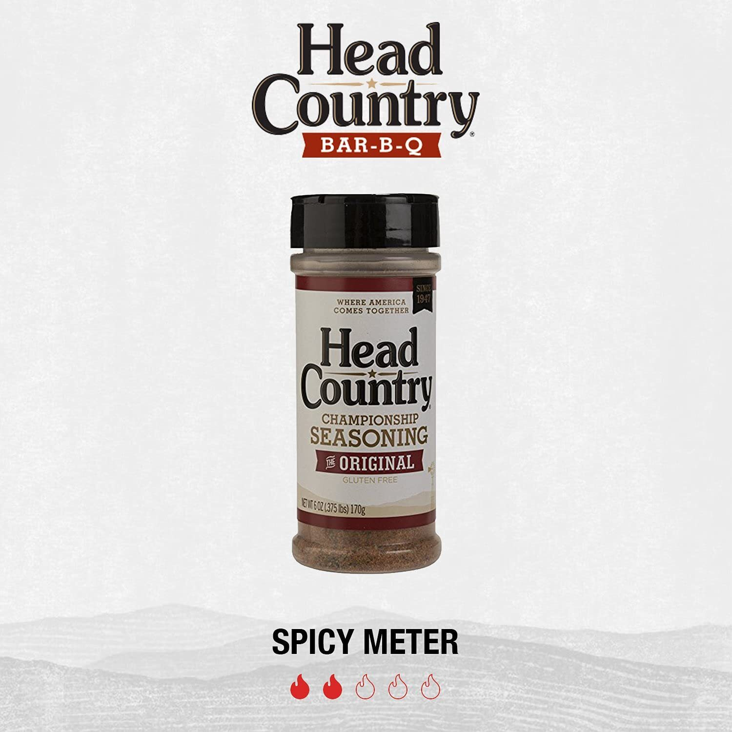 Head Country Bar-B-Q Championship Seasoning, Original | Gluten Free, Msg Free Barbecue Seasoning | Bold & Herbal Dry Spice Rub To Boost The Flavor Of All Your Bbq Favorites | 26 Ounce, Pack Of 1