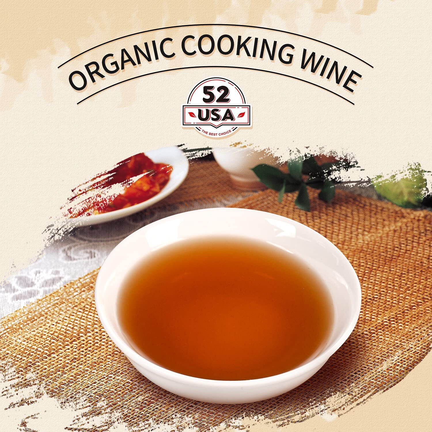 52Usa Organic Shaoxing Rice Cooking Wine 16.2Oz(480Ml), Chinese Asian Cooking Wine, Shao Hsing Rice Wine, Shaoxing Rice Wine, Hsing Rice Wine, Fermented Rice Wine, Homemade Asian Cooking