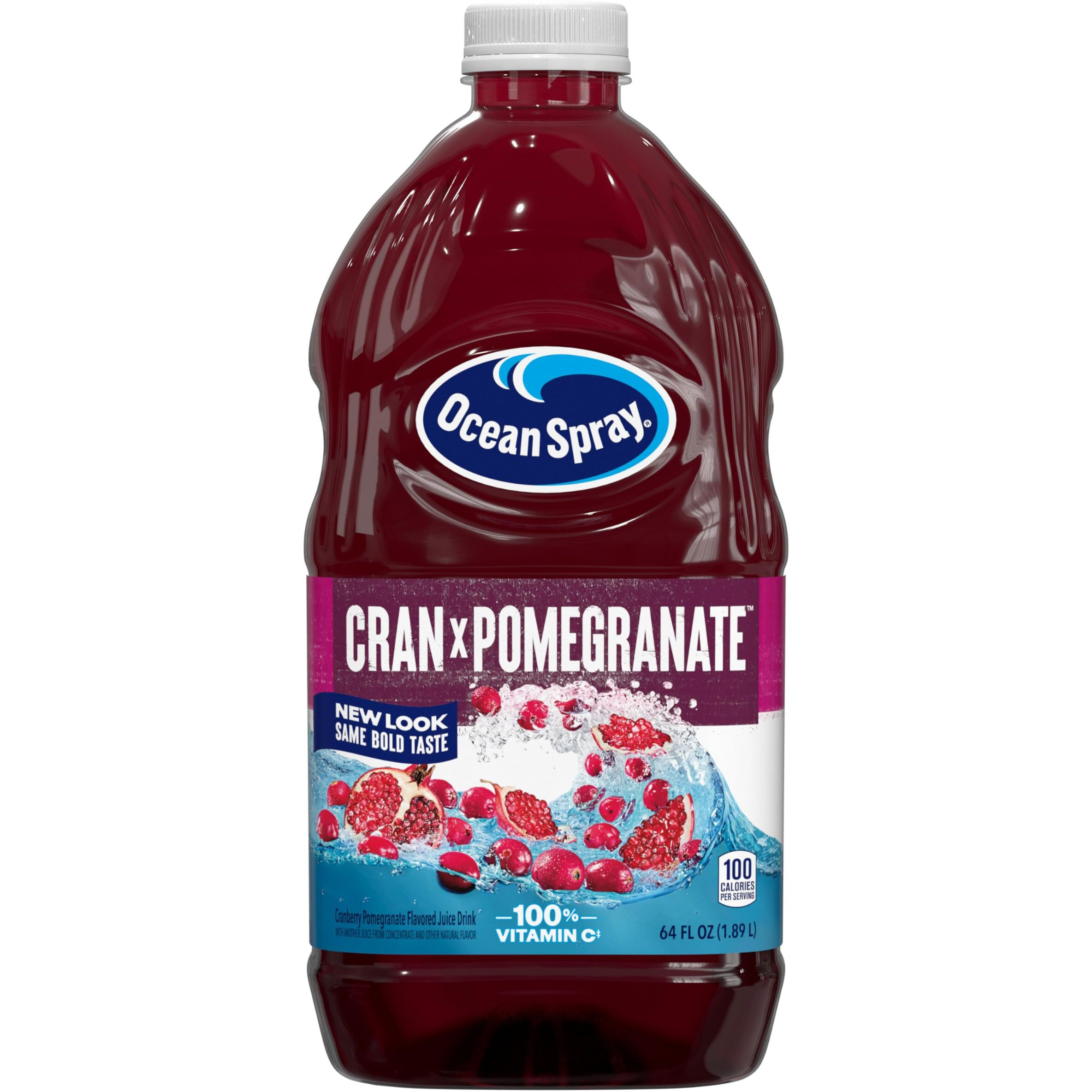 Ocean Spray Cran-Pomegranate Cranberry Pomegranate Juice Drink, 64 Fl Oz Bottle (Pack Of 8)