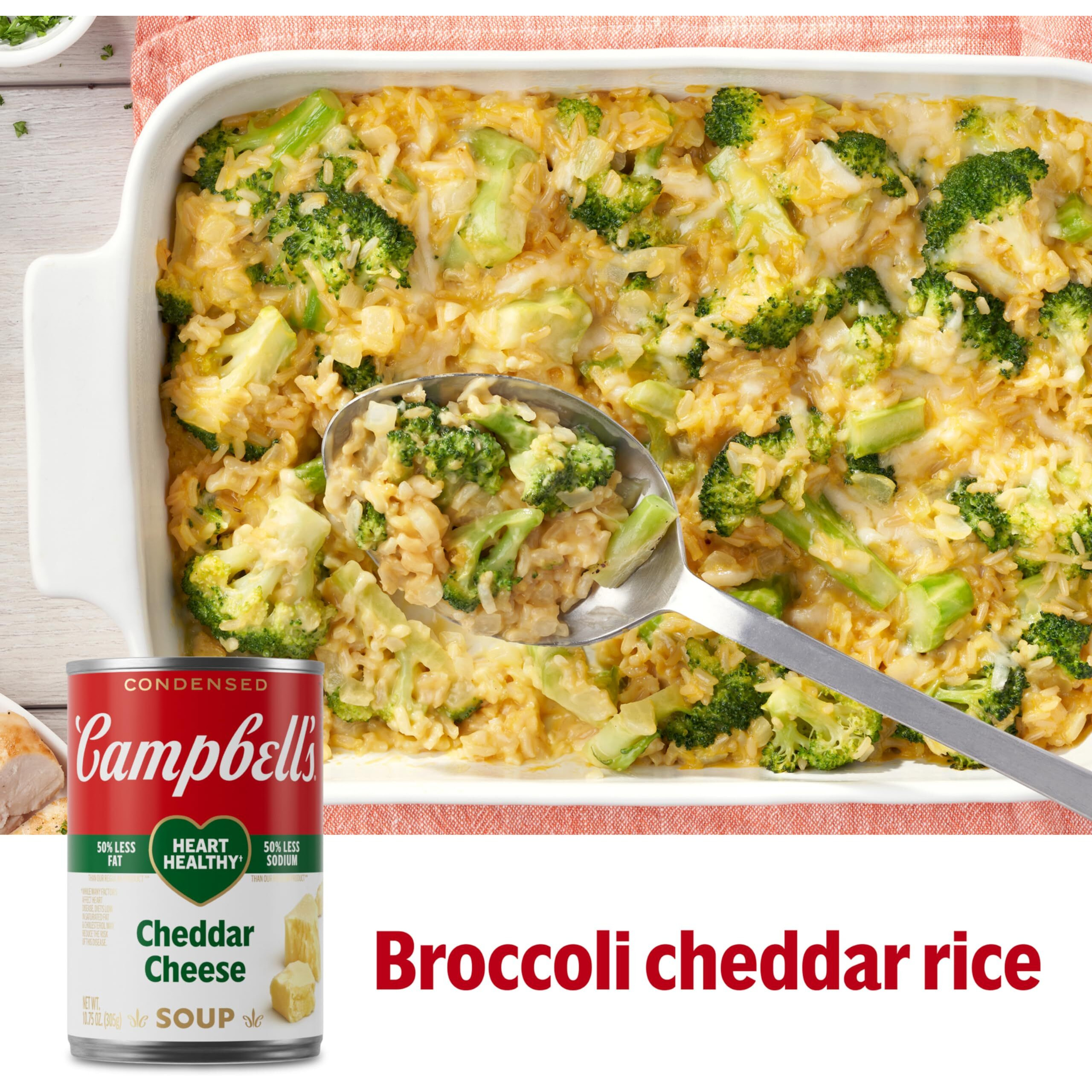 Campbell's Condensed Heart Healthy Cheddar Cheese Soup, 10.75 Oz Can (12 Pack)