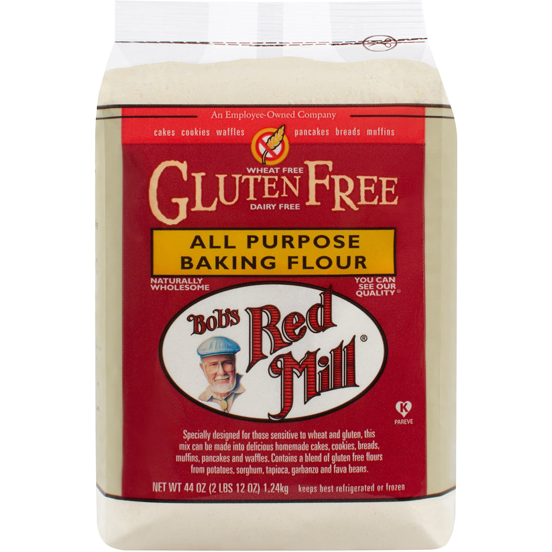 Bob's Red Mill Gluten Free All Purpose Baking Flour, 44 Oz (4 Pack)