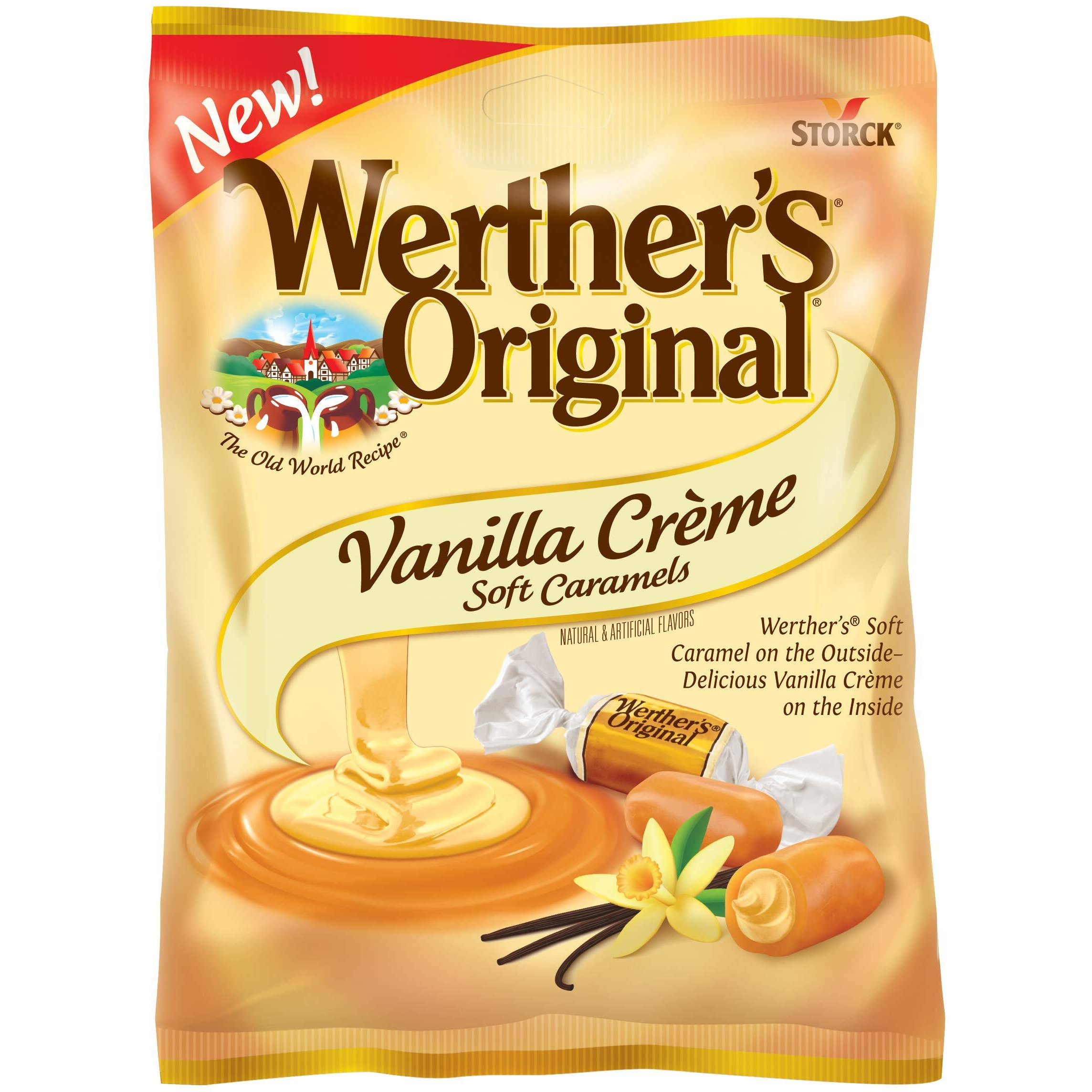 Werther's Original Vanilla Creme Soft Caramels, 4.51 Oz Pack Of 4