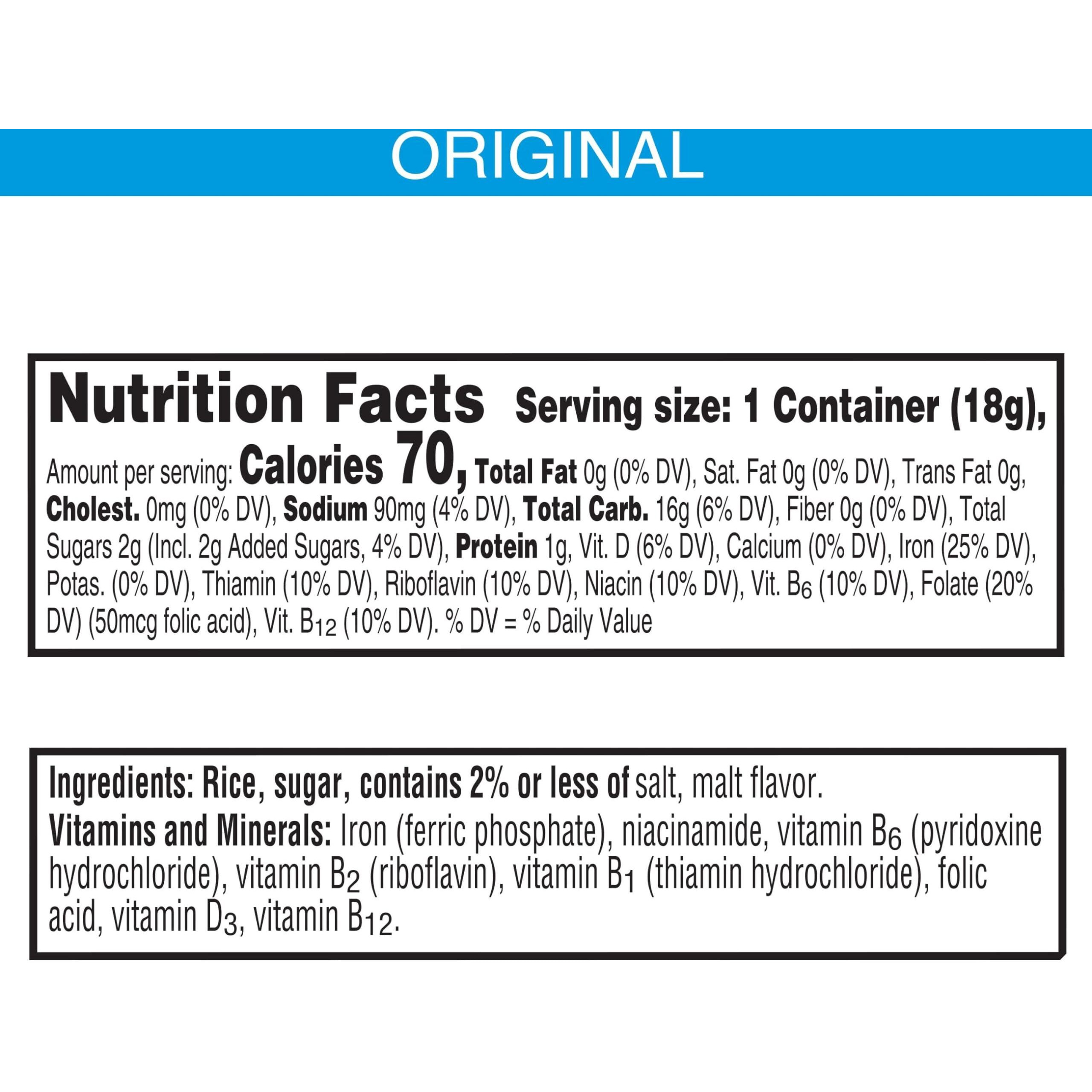 Rice Krispies Kellogg's Breakfast Cereal Bowls, Original, (96 Count) 60.48 Ounce