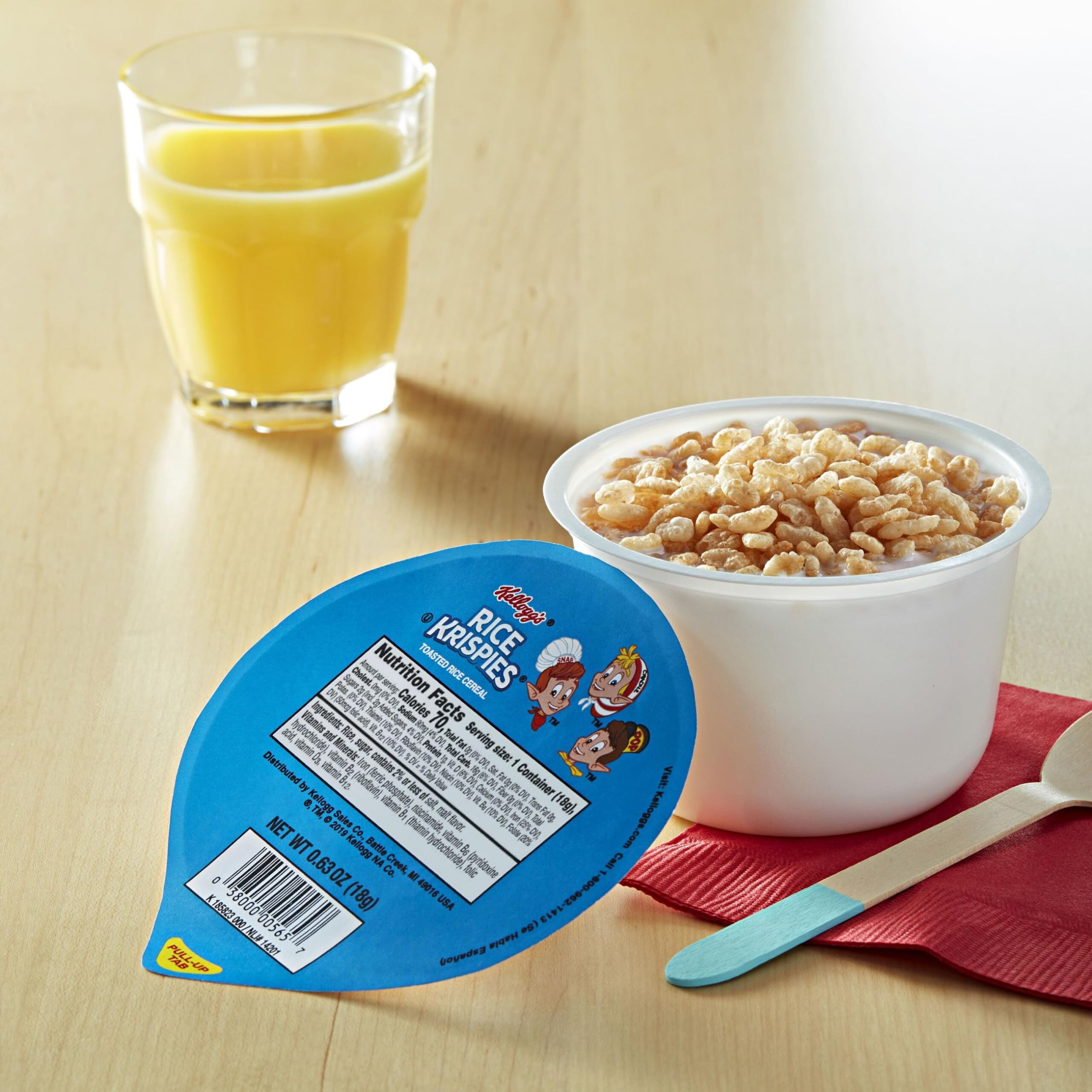 Rice Krispies Kellogg's Breakfast Cereal Bowls, Original, (96 Count) 60.48 Ounce