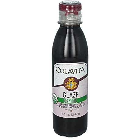 Colavita Balsamic Glaze - Organic, 8.5 Fl Oz (Pack Of 1) Squeeze Bottle, Imported From Italy