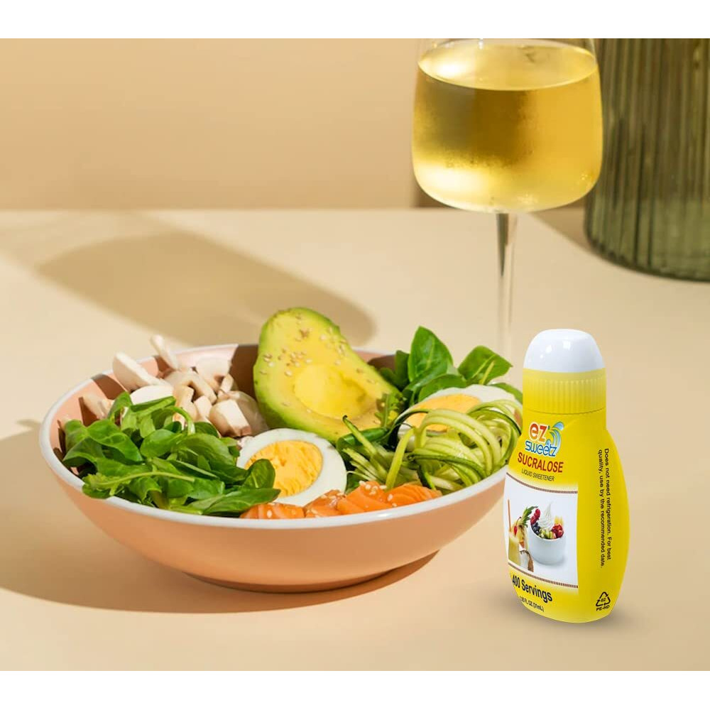 Ez-Sweetz (3 Pack |1.05Oz - Liquid Sweetener 400 Servings/Bottle)