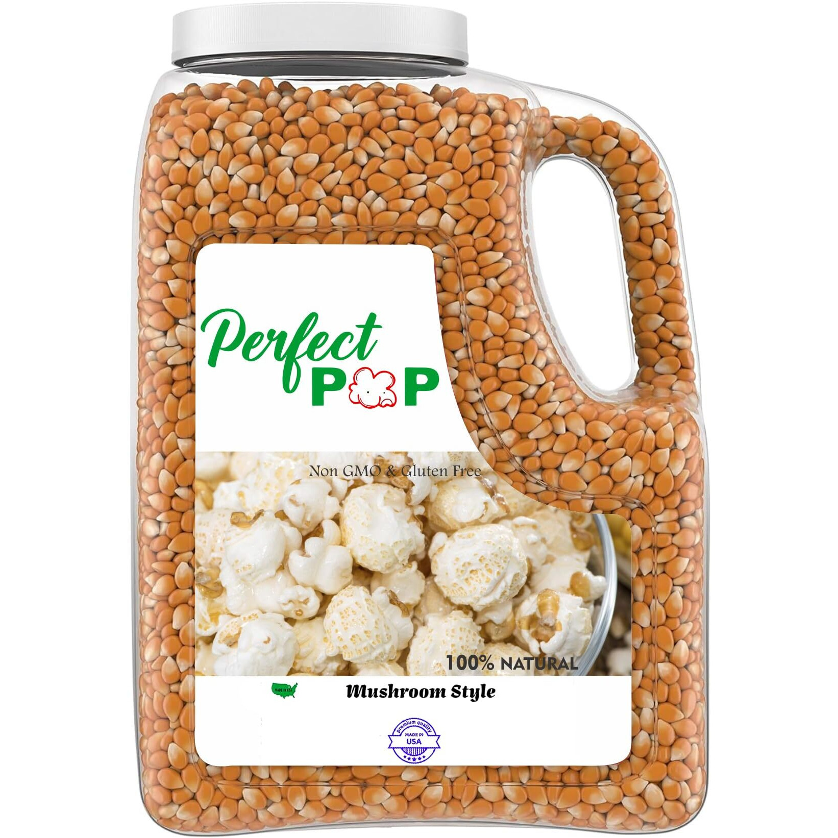 Concession Essentials Premium Gourmet Mushroom Extra Large Popcorn Kernels - 8Lb