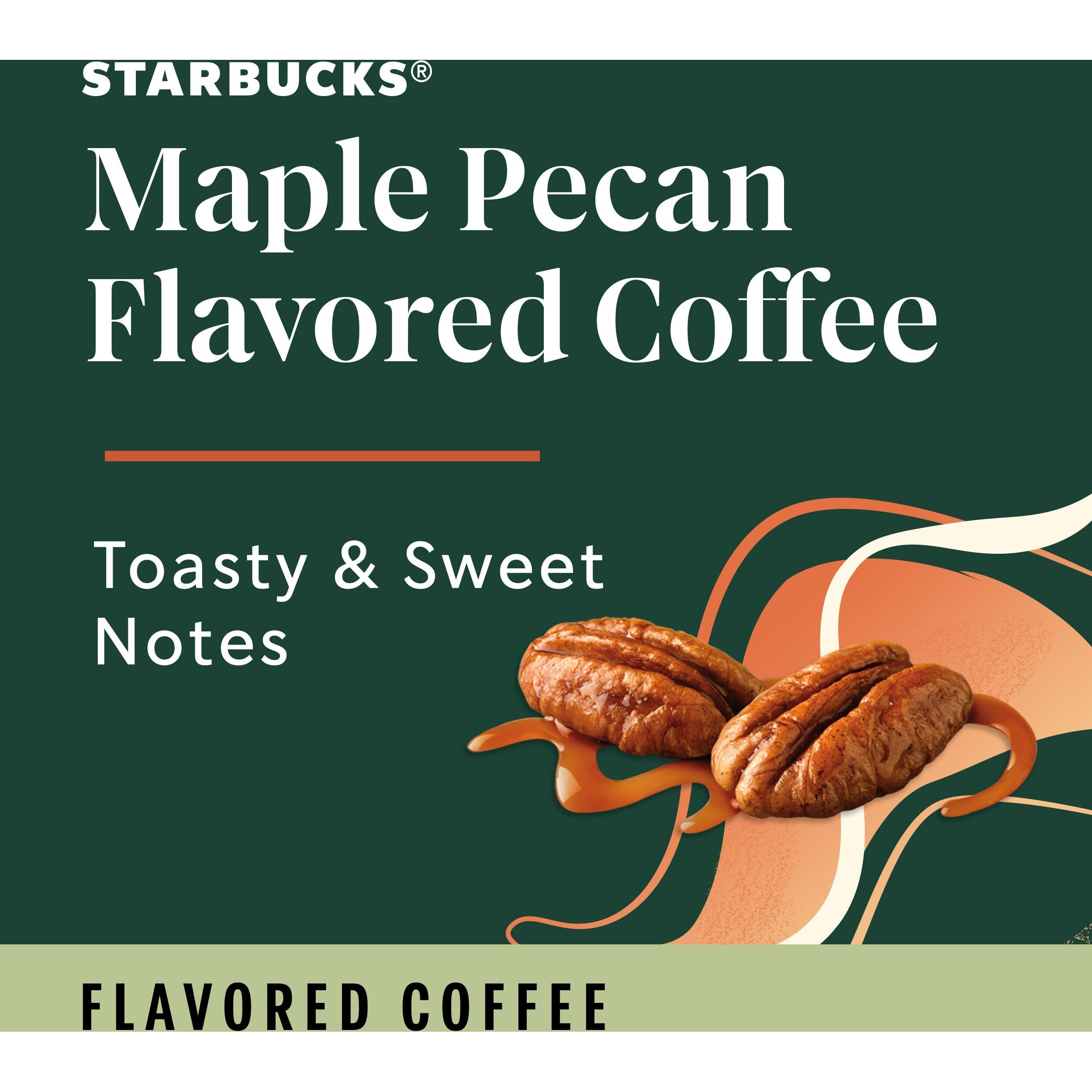 Starbucks Coffee K-Cup Pods, Maple Pecan Flavored Coffee, Naturally Flavored, 100% Arabica, 1 Box (10 Pods)