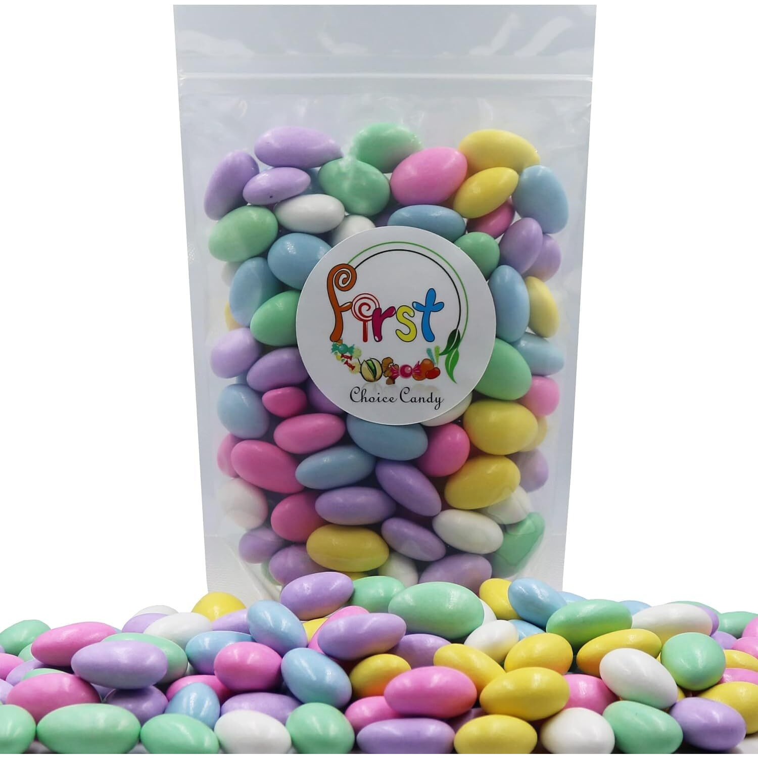 Firstchoicecandy Jordan Almonds (Assorted Pastel Colors, 2.5 Pound (Pack Of 1))