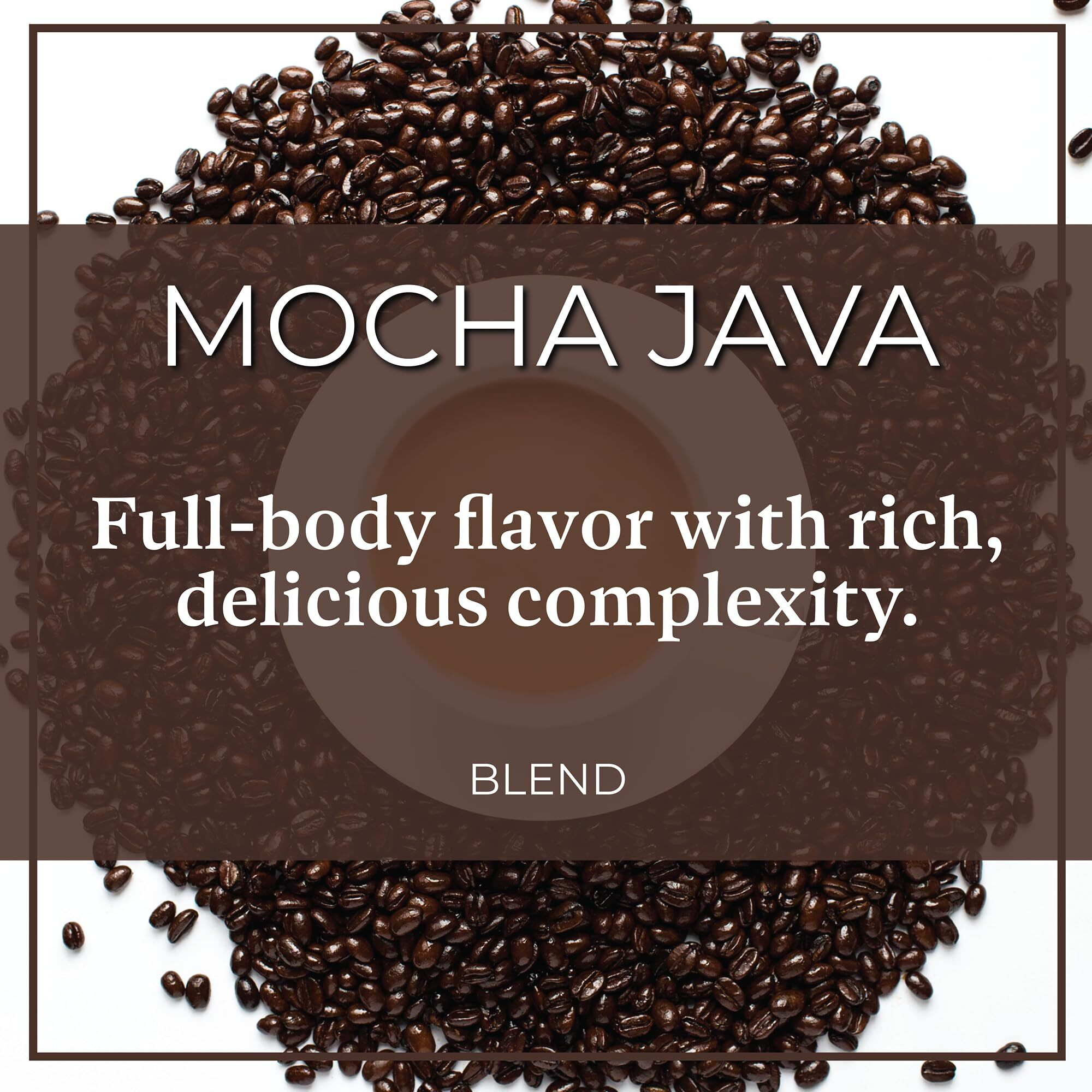 The Bean Organic Coffee Company Mocha Java, Medium Roast, Whole Bean Coffee, 16-Ounce Bags (Pack Of 2)