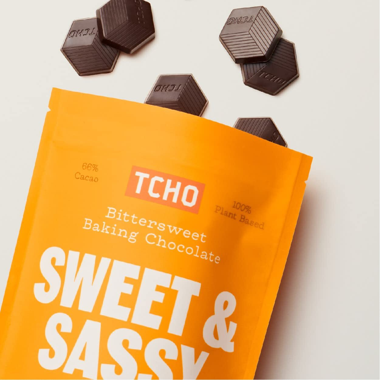 Tcho Sweet & Sassy 66% Dark Chocolate Baking Couvertures (3 Bag) | Organic & Fair Trade Certified | Non Gmo, Non-Dairy, Vegan, Soy Free (8Oz Each)