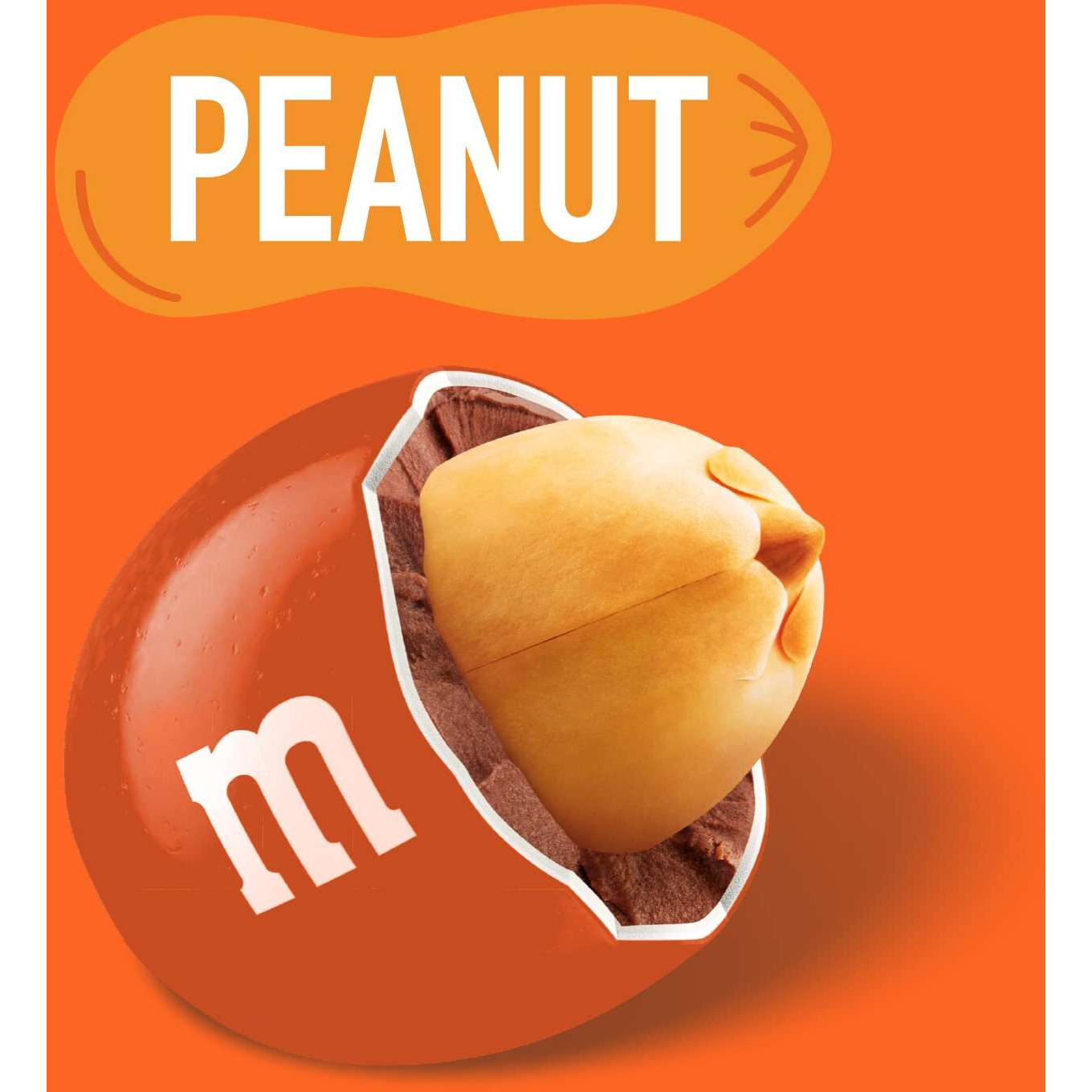 M&Ms Peanut Orange Chocolate Candy - 2Lbs Of Bulk Candy In Resealable Pack For Candy Buffet, Birthday Parties, Theme Meetings, Candy Bar, Sweet Stuff For Diy Party Favors Or Edible Decoration