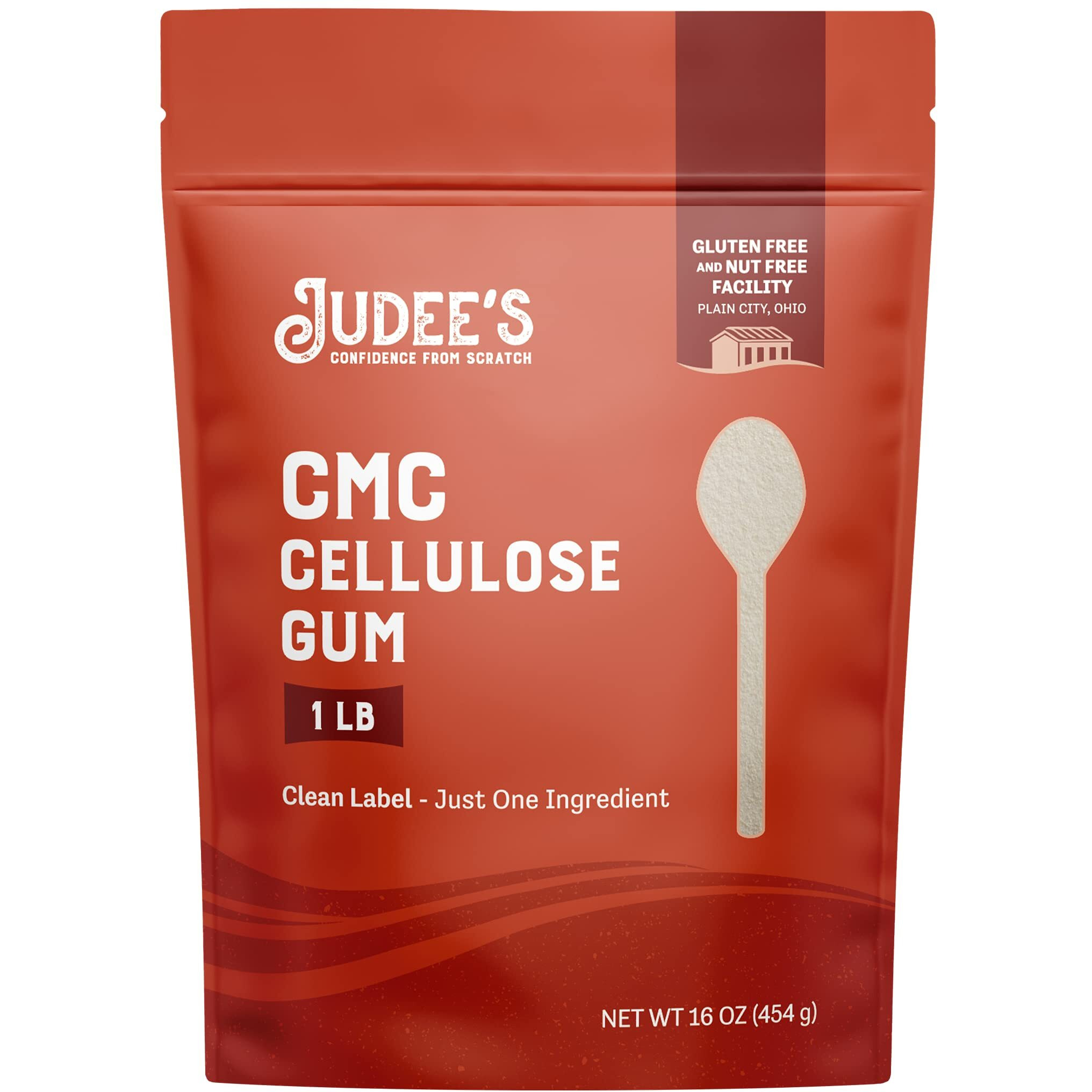 Judee's Premium Cmc Powder 1 Lb (16 Oz) - Use In Fondant, Frostings, And Cake Decorations - Improves Gluten Free Dough - Prevents Ice Crystals In Frozen Foods