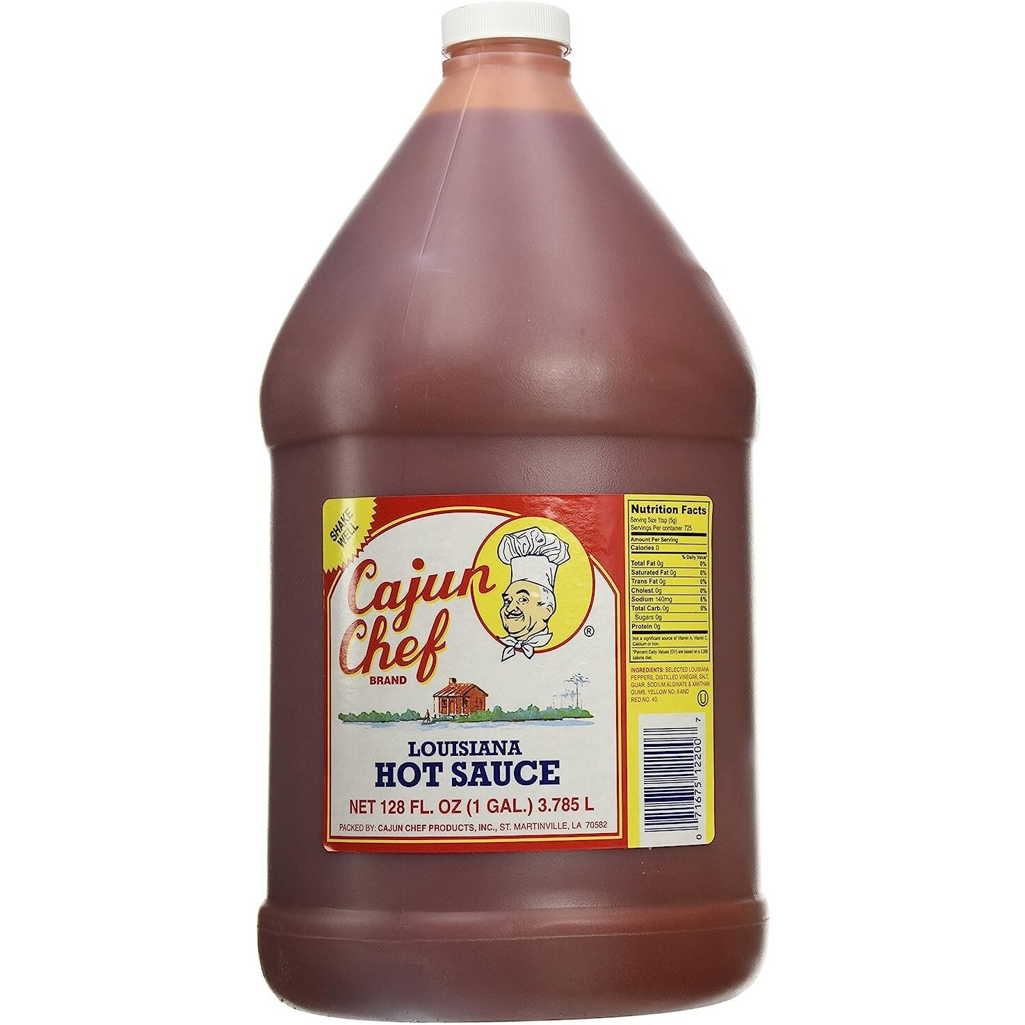 Cajun Chef Louisiana Hot Sauce 1 Gal By Cajun Chef