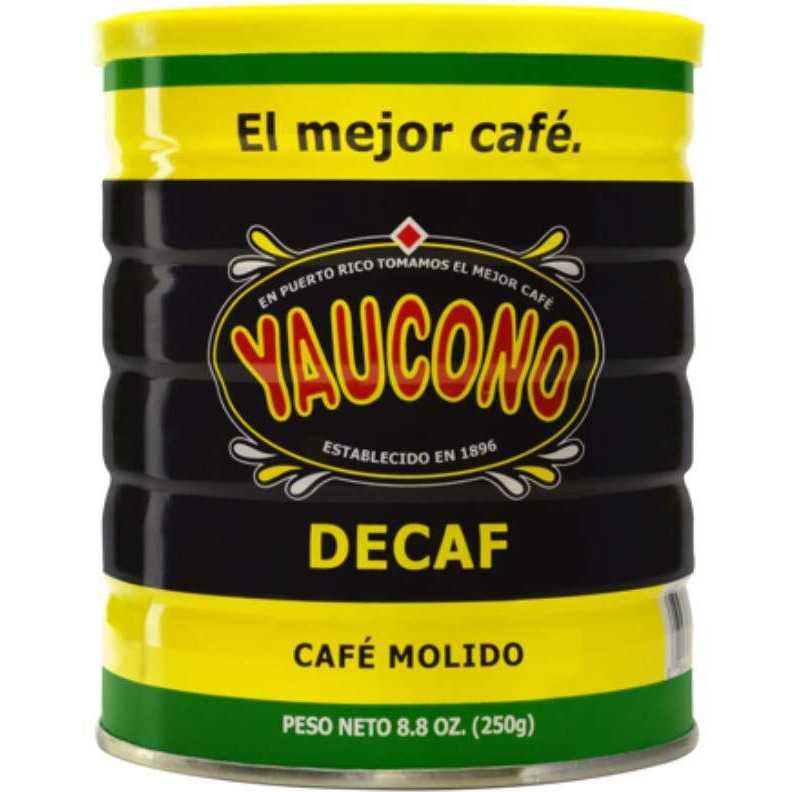 Yaucono Decaf Ground Coffee 8.8 Ounce Canister (Pack Of 1)