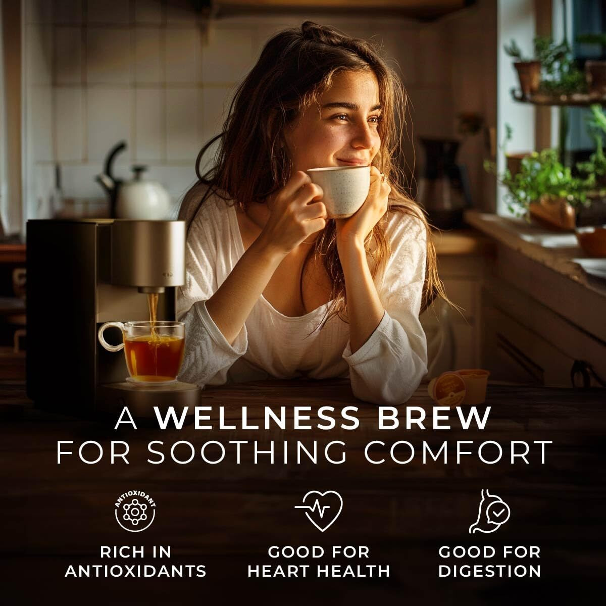 Gya Tea Co Chai Herbal Tea K Cups For Keurig (24 Ct) - Caffeine-Free Smooth Tea K Cups - Kickstart The Day With Tea Pods For Keurig - Finest Herbal Tea K Cup Tea Pods For Keurig 2.0 & 1.0 Tea Gift Set