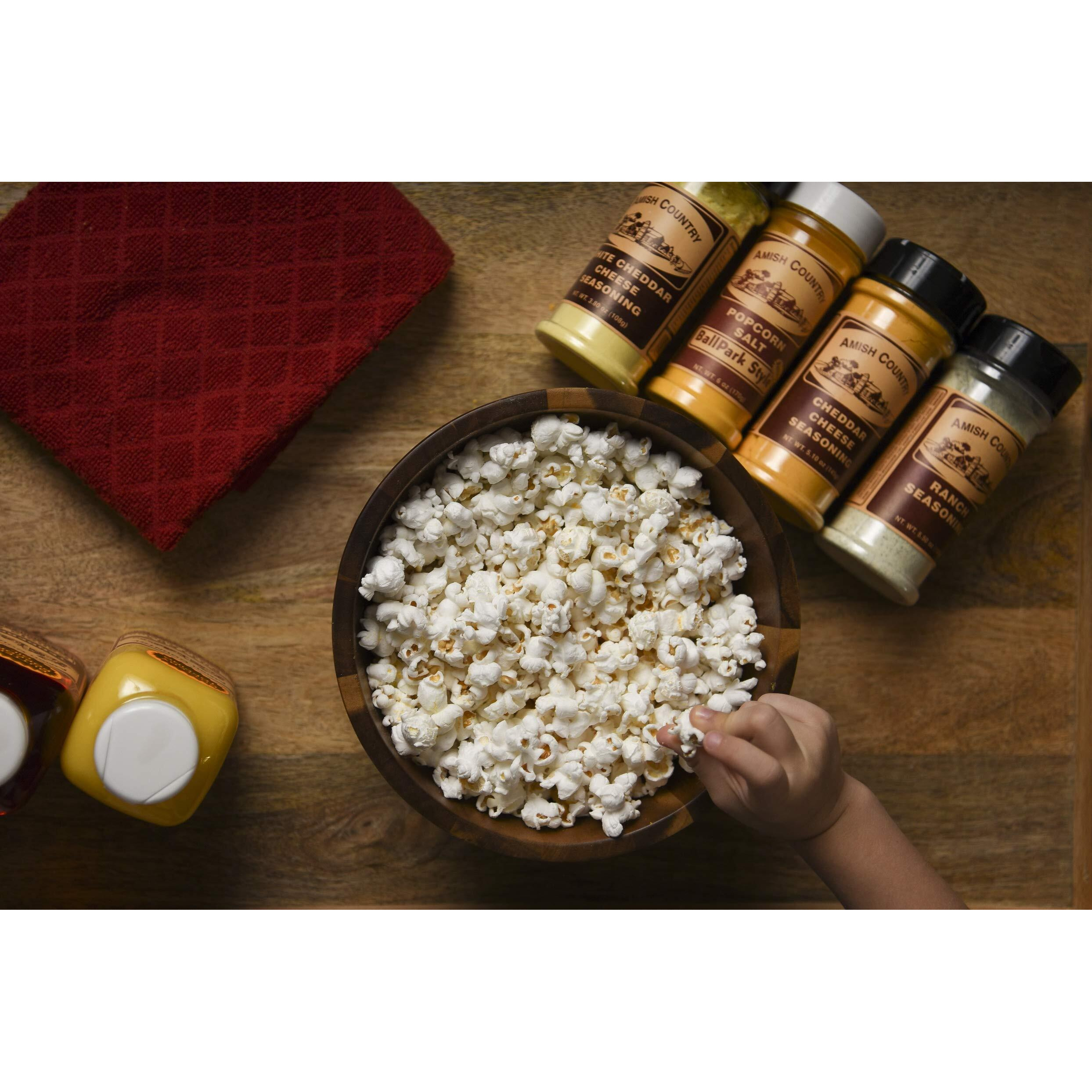 Amish Country Popcorn | 6-4 Oz Bags | Variety Popcorn Kernel Set With Toppings | Old Fashioned, Non-Gmo And Gluten Free