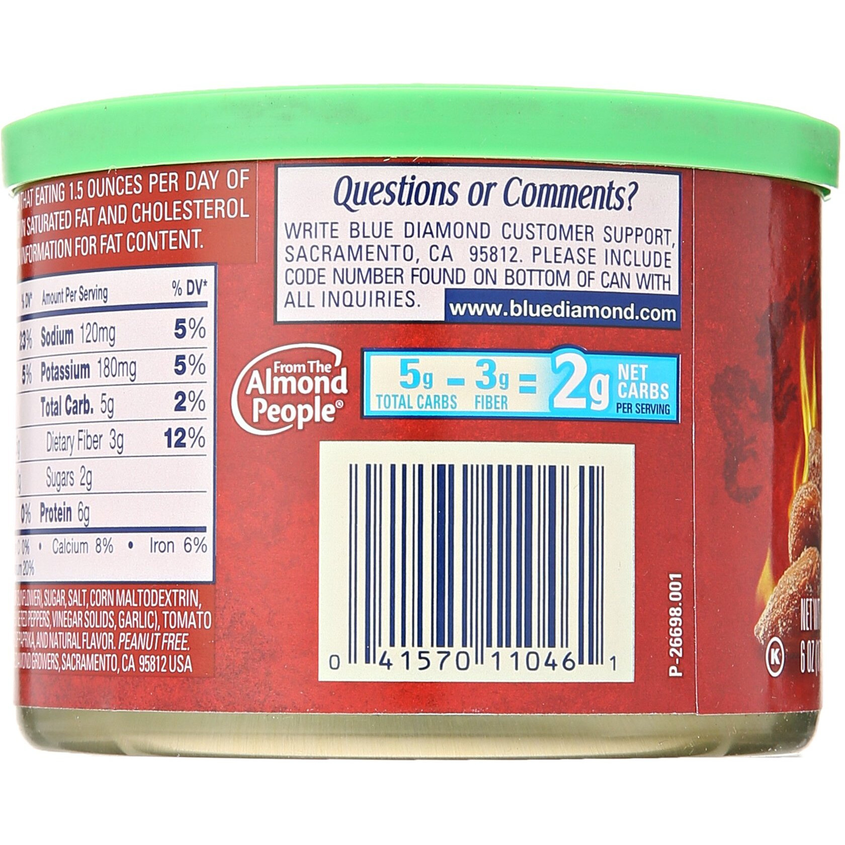 Blue Diamond Almonds, Bold Sriracha, 6 Ounce