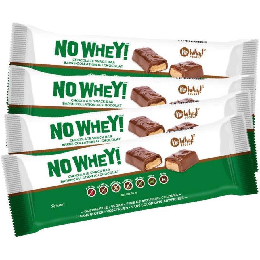 Vegan, Gluten Free, Nut Free | Chocolate Candy Nougat And Caramel Bars (4 Pack) | Dairy Free, Soy Free, Sesame Free | Allergy Friendly Snacks | No Whey Foods