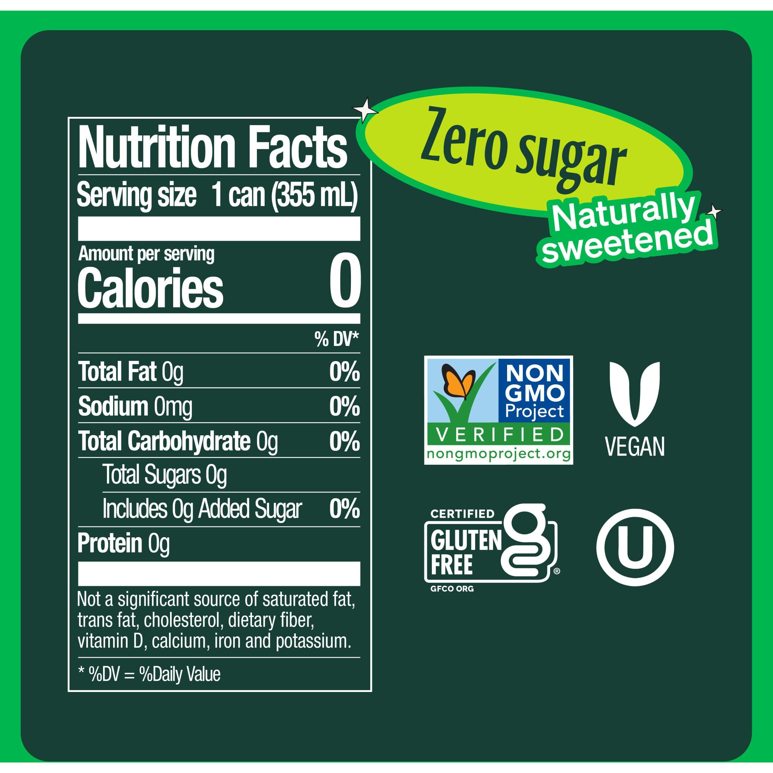 Zevia Zero Sugar, 6-Flavor Rainbow Soda Variety Pack, 12 Fl Oz Cans (Pack Of 24)