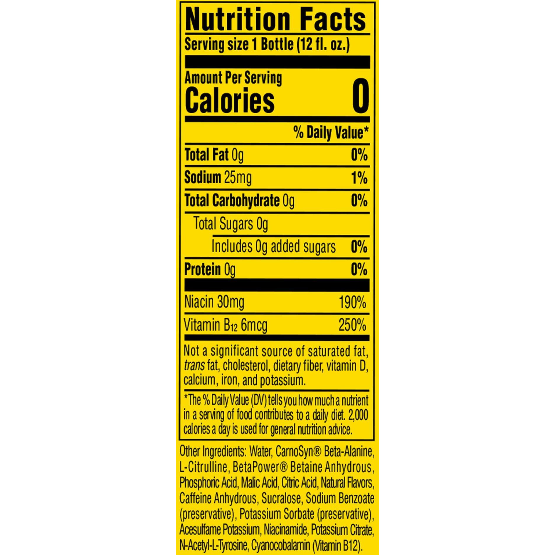 C4 Energy Non-Carbonated Zero Sugar Energy Drink, Pre Workout Drink + Beta Alanine, Watermelon, 12 Fl Oz (Pack Of 12)