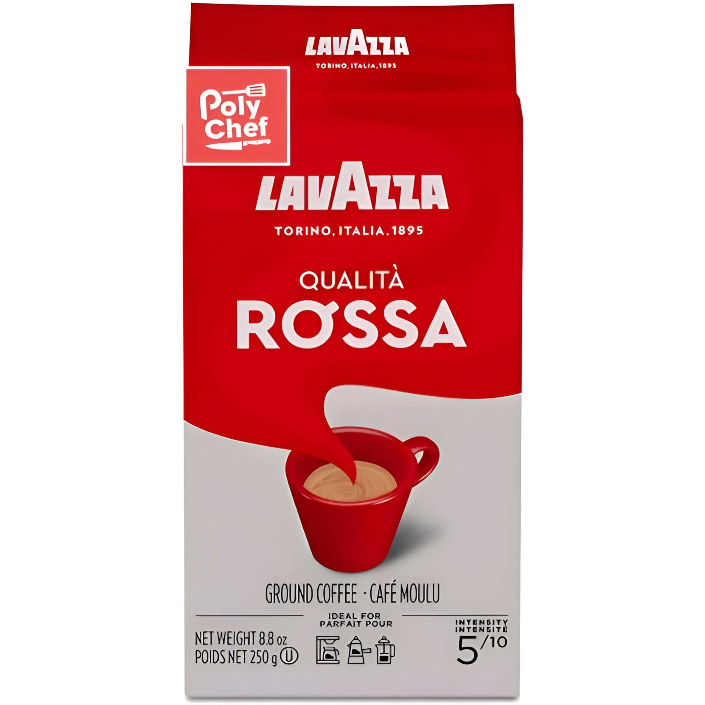 Lavazza Qualita Rossa Brick Coffee, 8.8 Oz