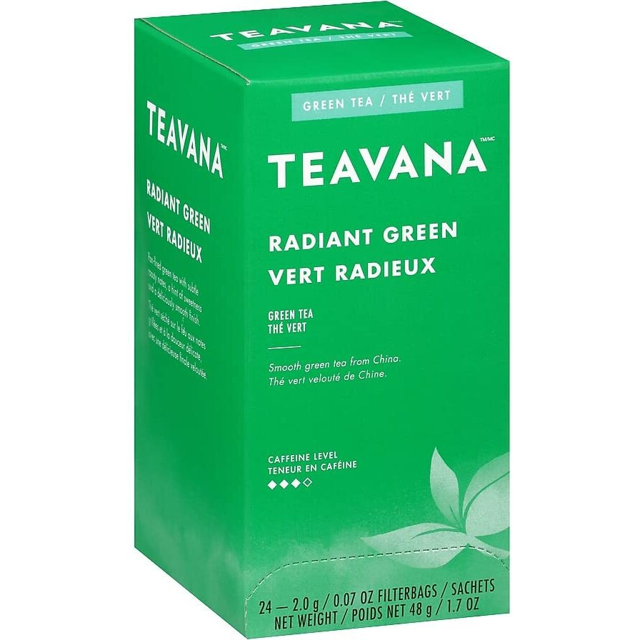 Teavana Sbk13089 Radiant Green Tea Bags, 24/Box
