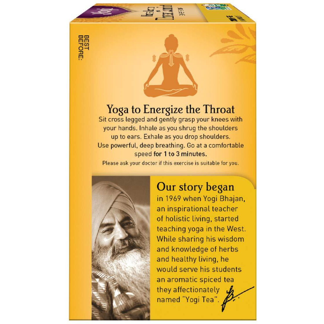 Yogi Tea, Honey Lemon Throat Comfort, 16 Count