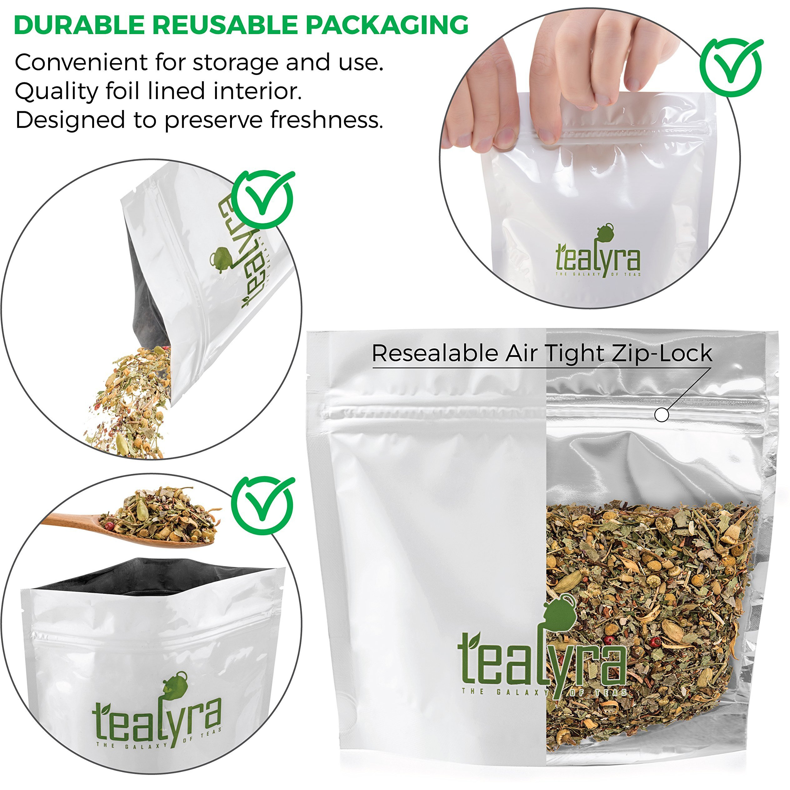 Tealyra - Tranquil Dream - Chamomile Honeybush Lavender - Calming - Relaxing - Herbal Loose Leaf Tea - Caffeine-Free - All Natural - 220G (8-Ounce)