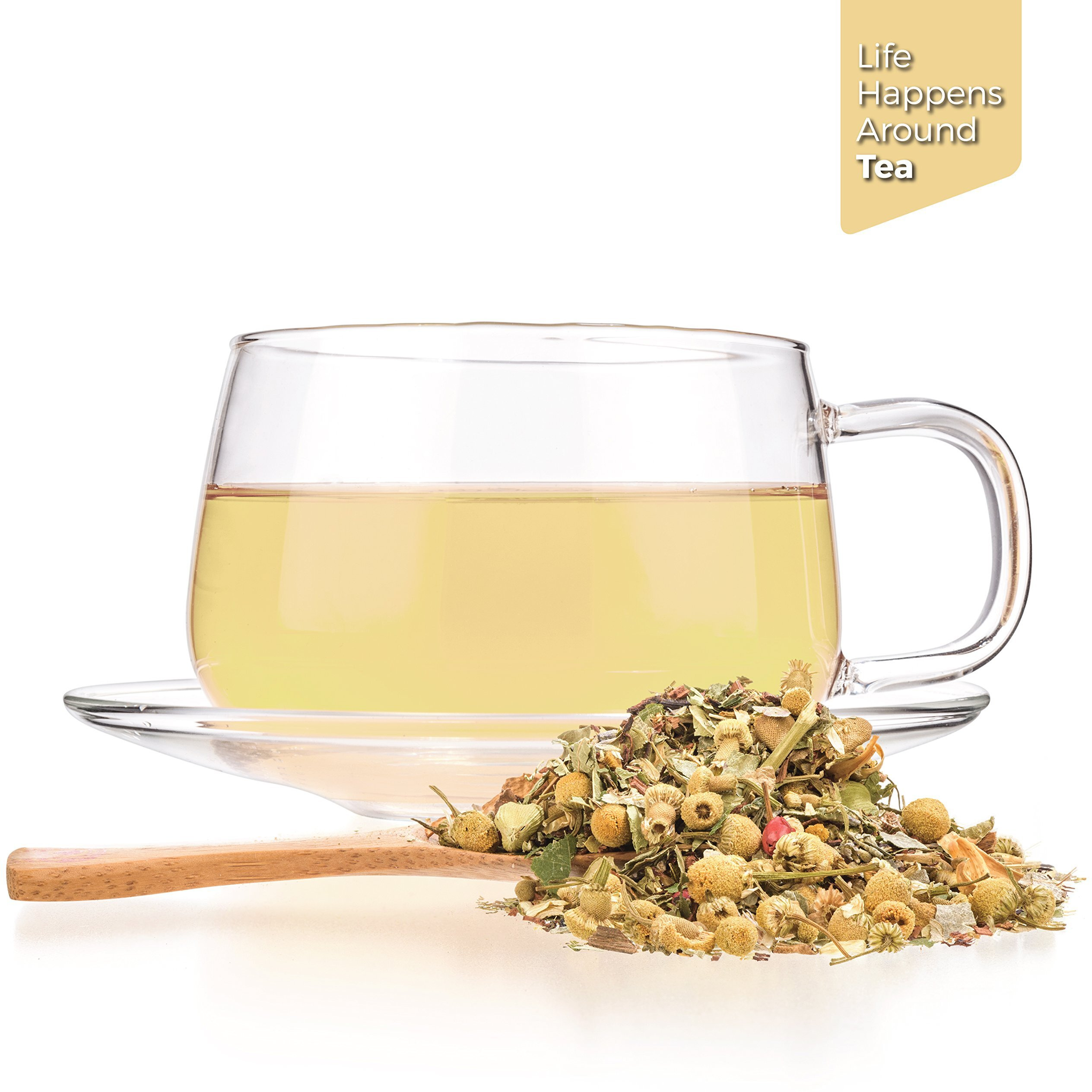 Tealyra - Tranquil Dream - Chamomile Honeybush Lavender - Calming - Relaxing - Herbal Loose Leaf Tea - Caffeine-Free - All Natural - 220G (8-Ounce)