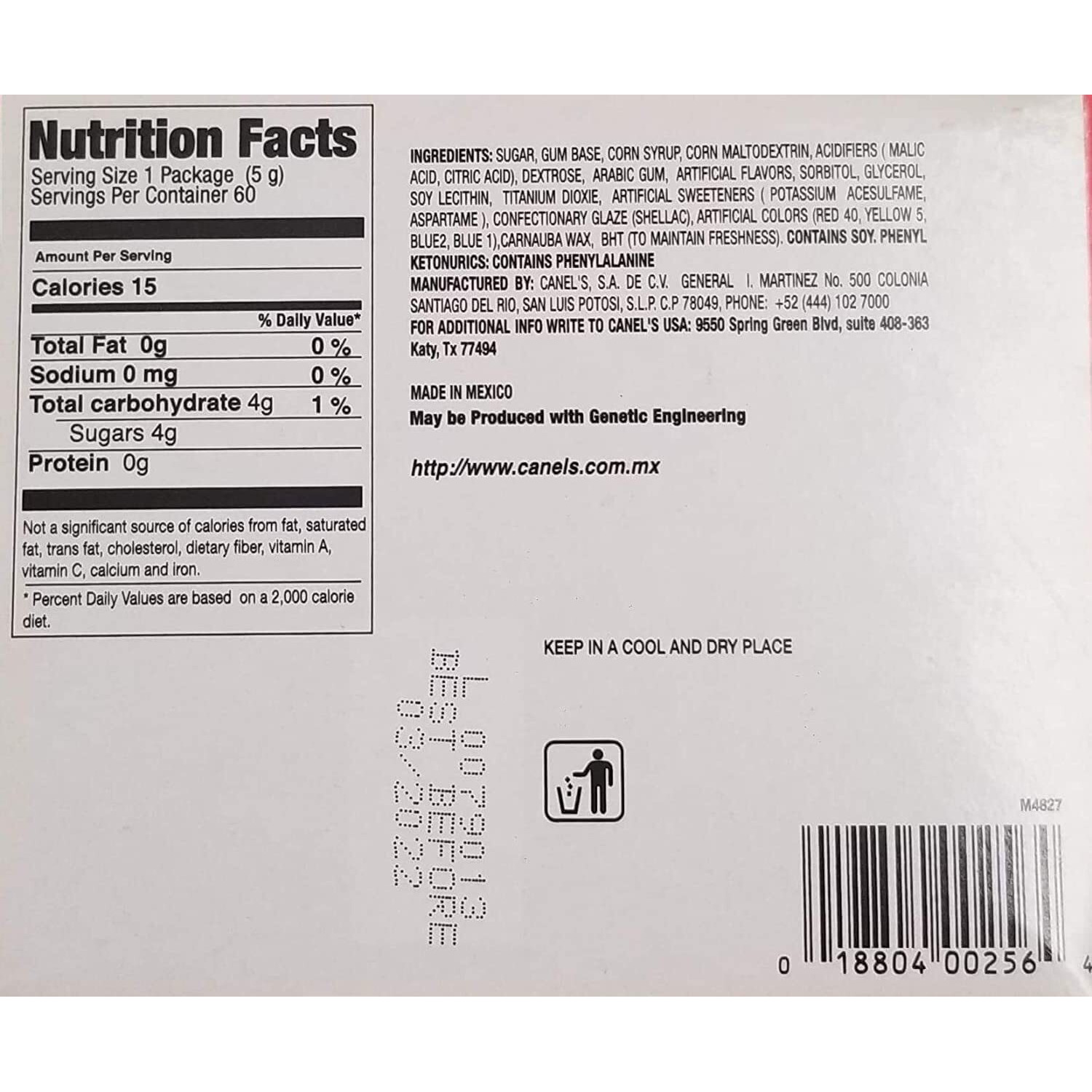 Wholesale Canels Gum 4Pc Fruit 60Ct - Pack Of 2