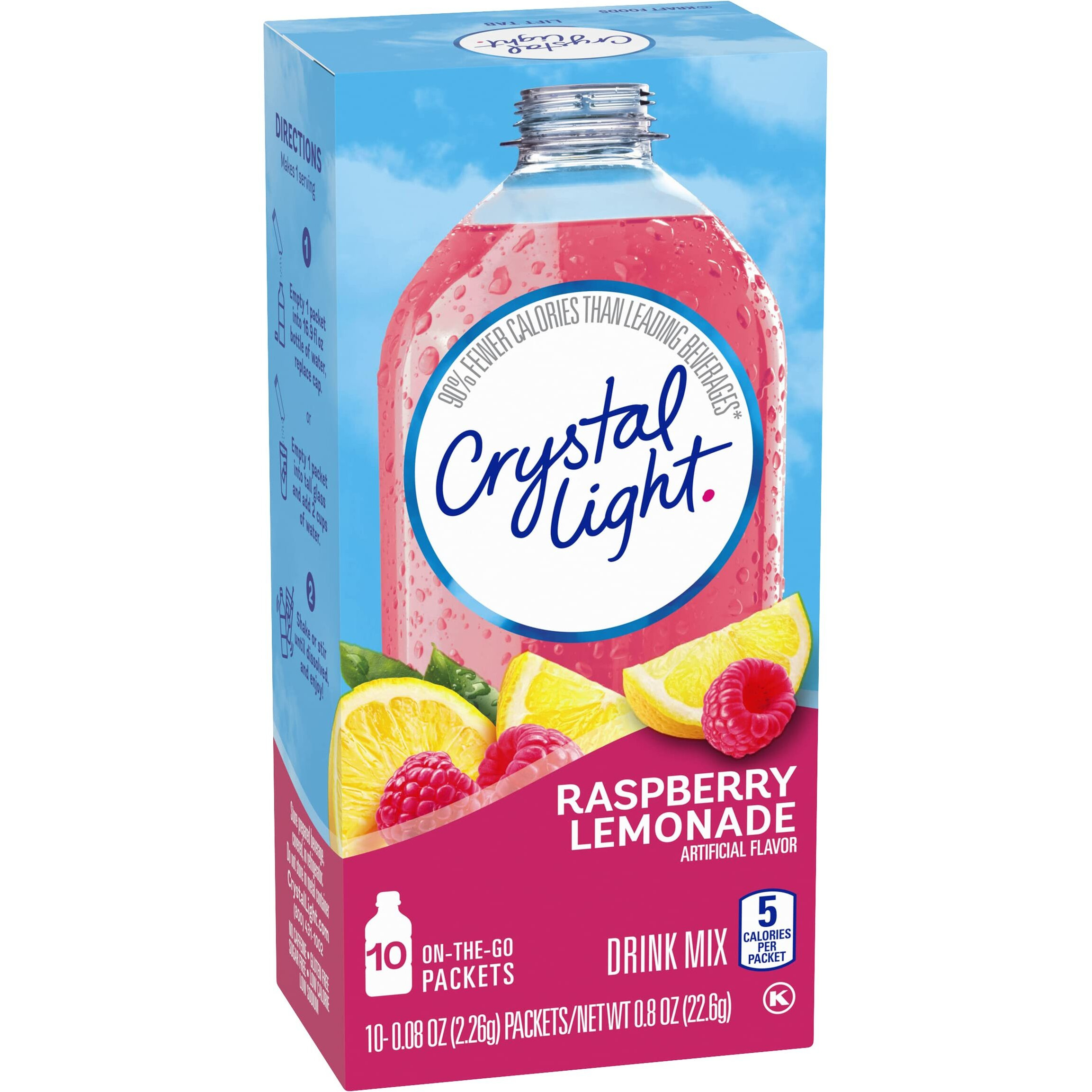 Crystal+Light+On+The+Go+Raspberry+Lemonade+Drink+Mix%2C+10-Packet+Box+(Pack+Of+9)