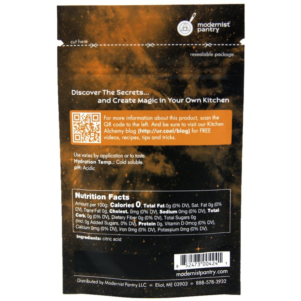 Pure Citric Acid  Non-Gmo Gluten-Free Vegan Ou Kosher Certified - 50G/2Oz