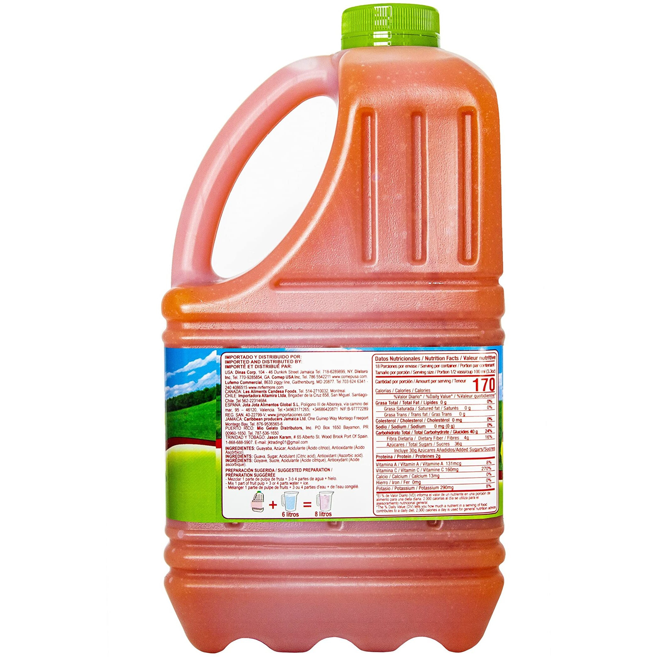 Canoa Fruit Pulp - Made With Real Fruit - 64 Fl Oz - Make Juices, Cocktails, Desserts, And More - Choose From Many Flavors - Passion Fruit