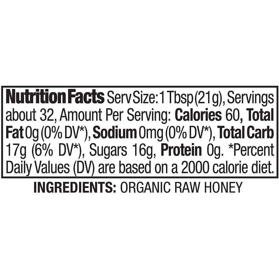 Kirkland Signature Raw Organic Honey Bear 24 Oz, 3 Count