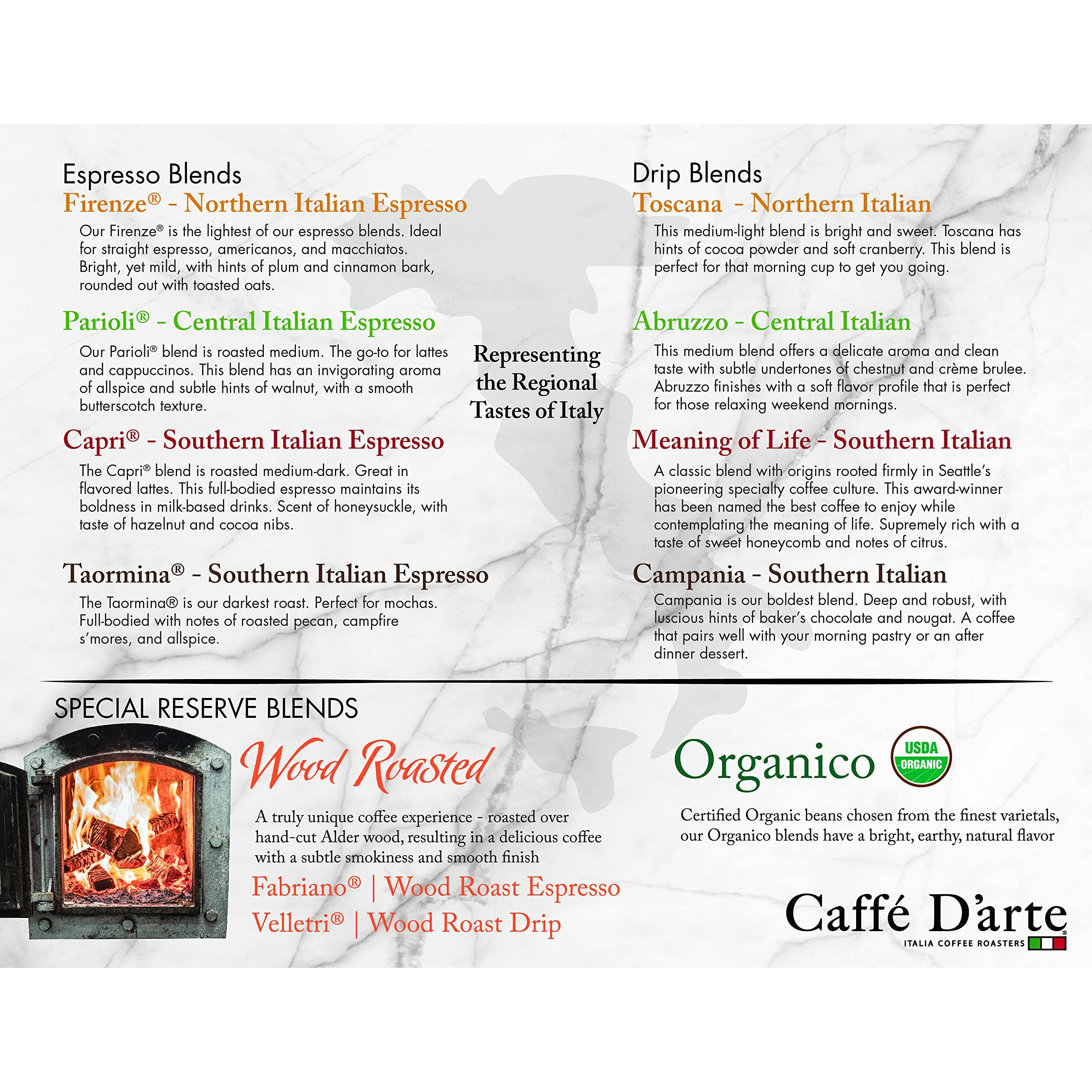 Caffe D'Arte Meaning Of Life Ground Coffee, 5 Pound